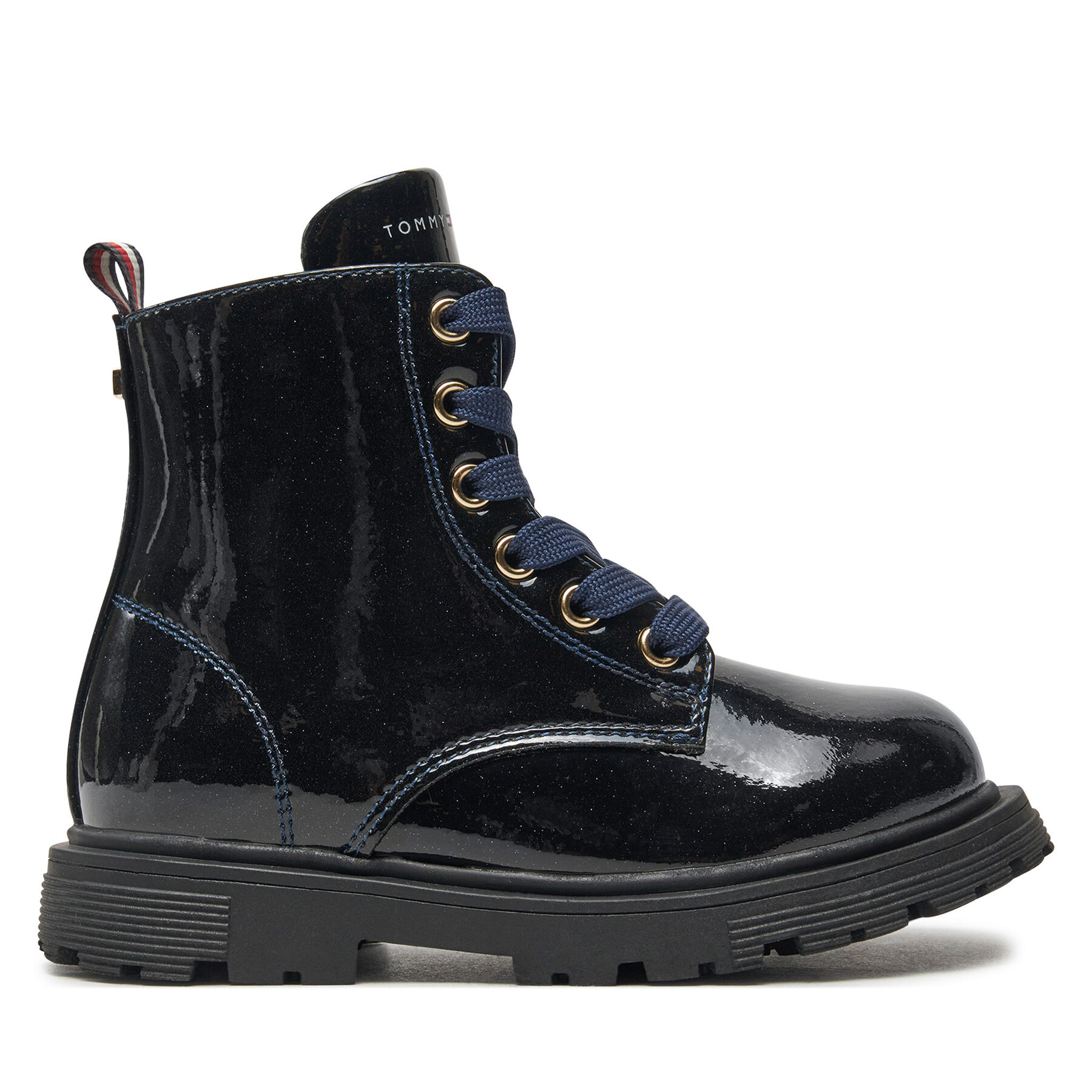 Cizme Tommy Hilfiger Lace-Up Bootie T1A5-33564-1237 M Bleumarin