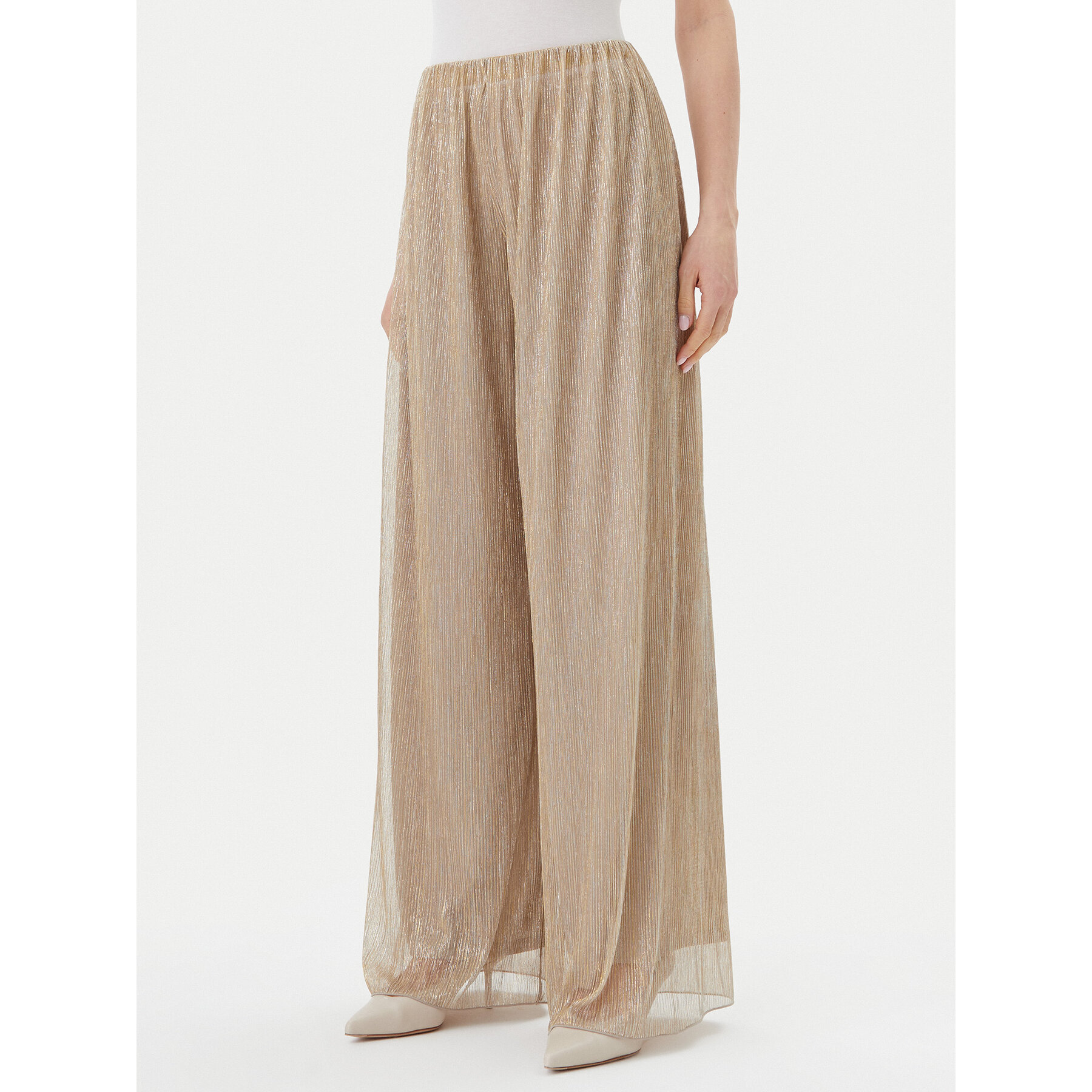 MAX&Co. Stoffhose Raiment 2516781033200 Goldfarben Wide Leg