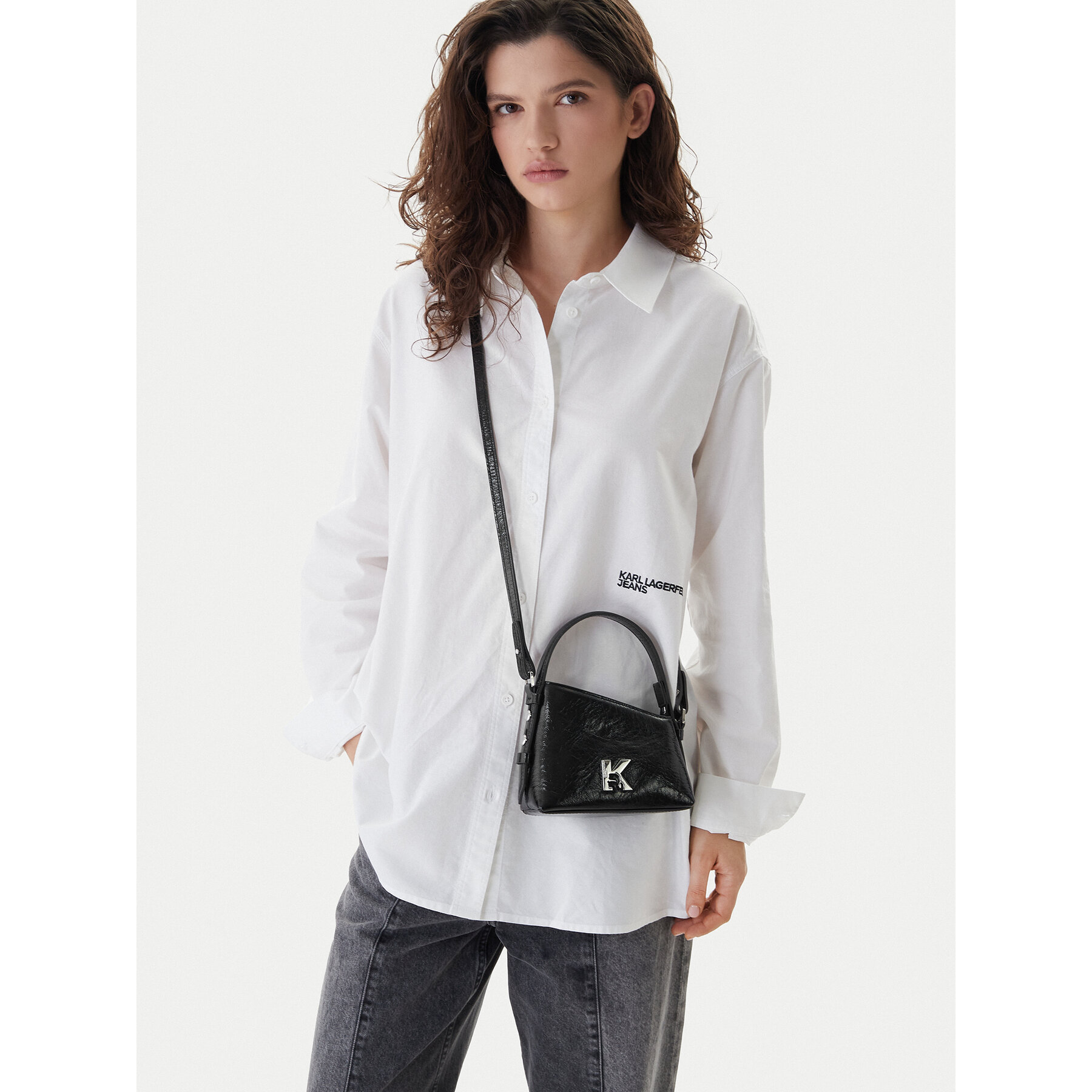 Kabelka Karl Lagerfeld Jeans B1W30189 Černá