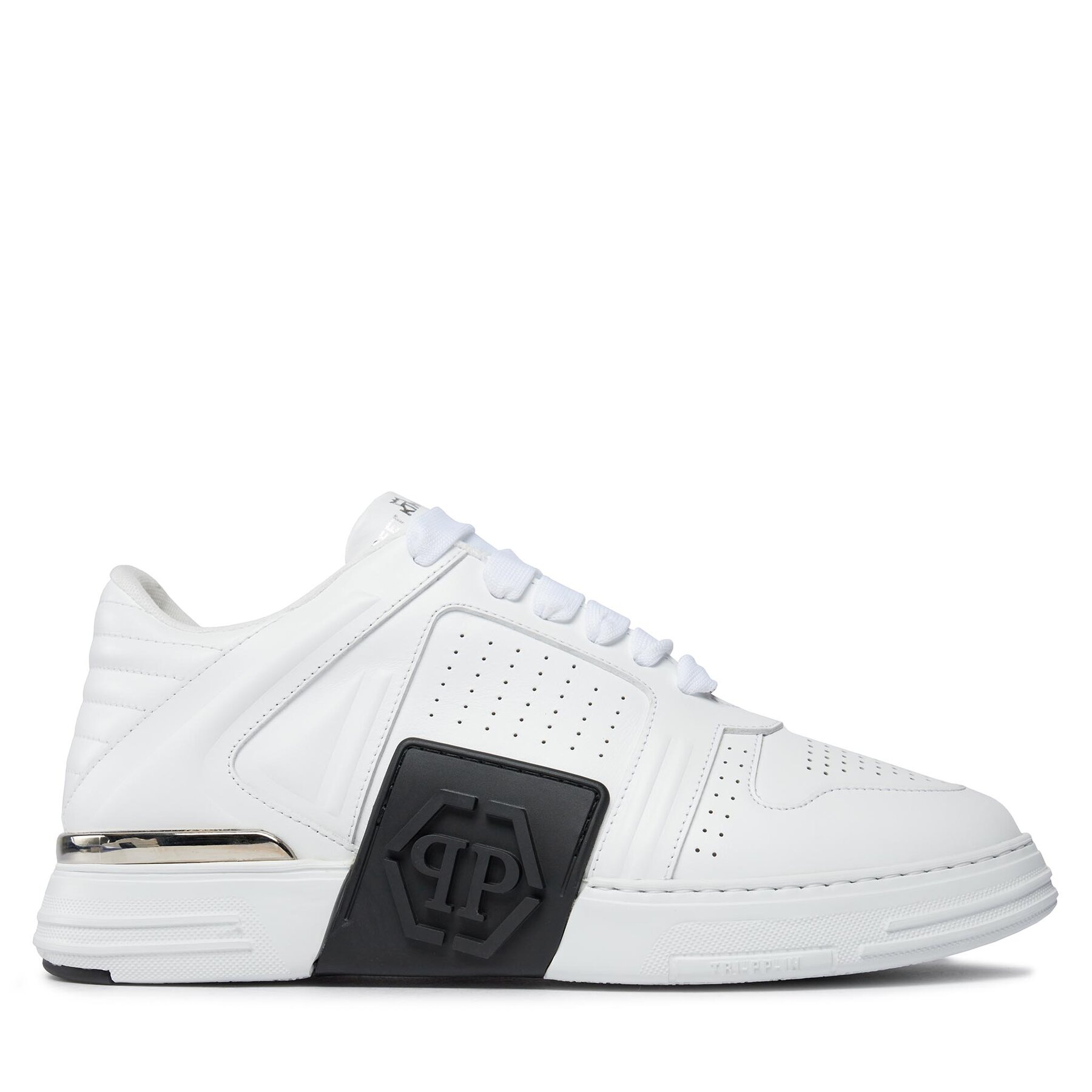 Zapatillas PHILIPP PLEIN Leather Lo-Top Sneakers AACS MSC3843 PLE075N Blanco