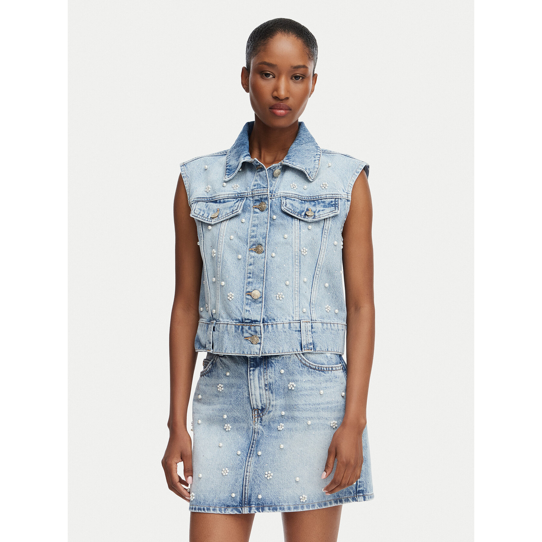 ONLY Weste Onur 15366346 Blau Regular Fit