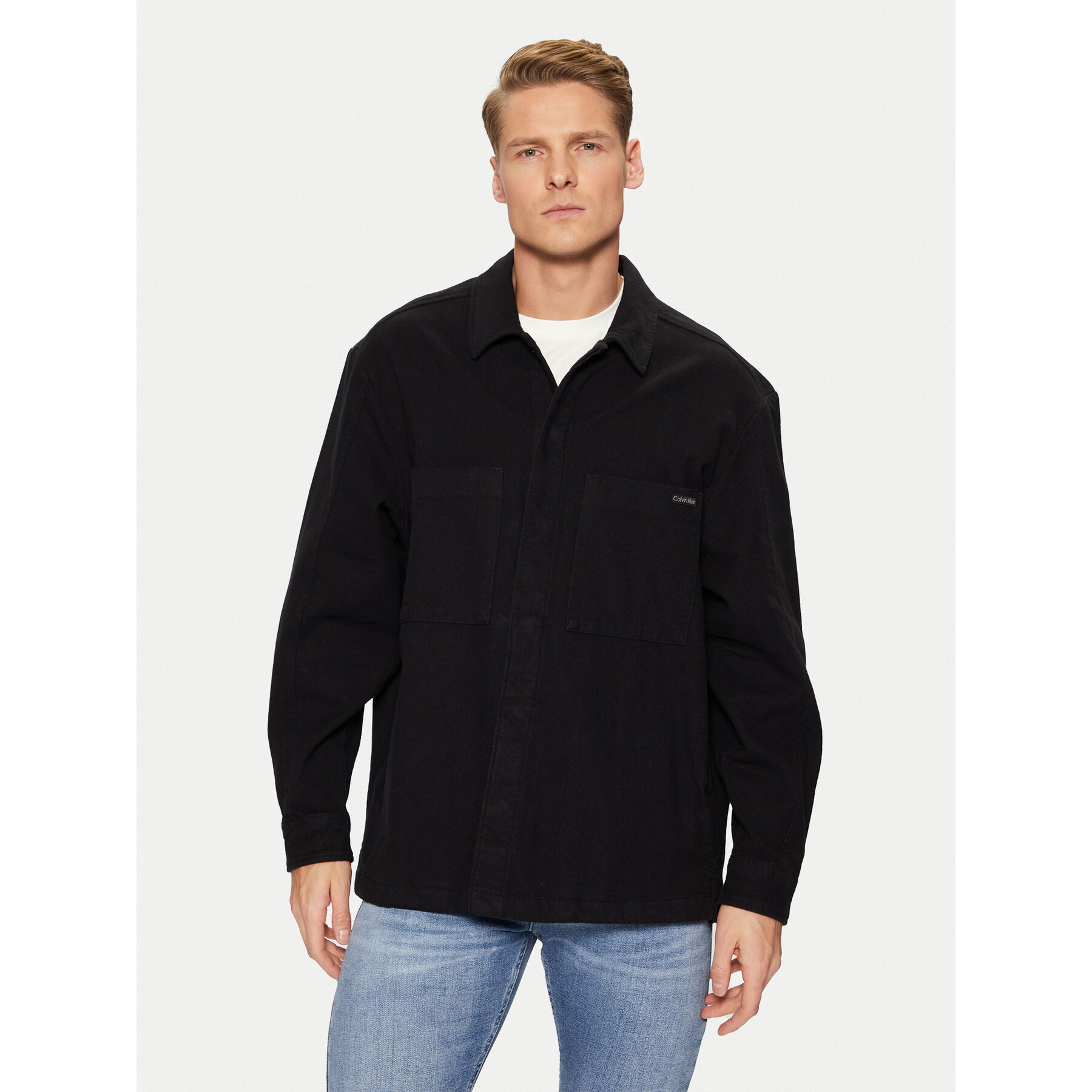 Calvin Klein Jeans Hemd J30J327108 Schwarz Relaxed Fit