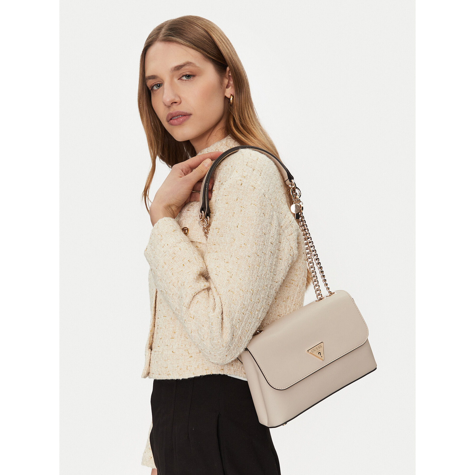 Τσάντα Guess HWVG94 93200 Κρεμ
