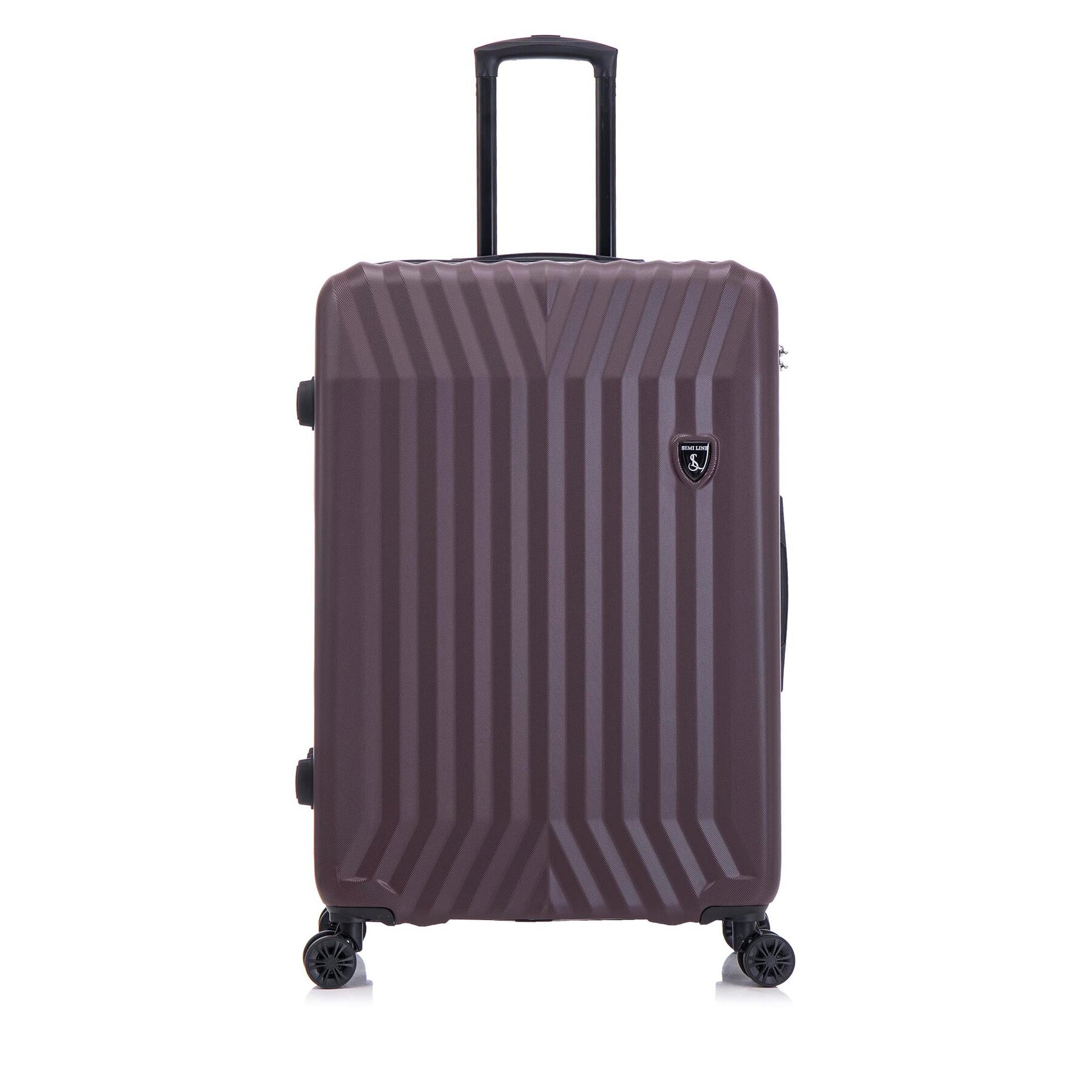 Stor resväska Semi Line T5856-3 Brun