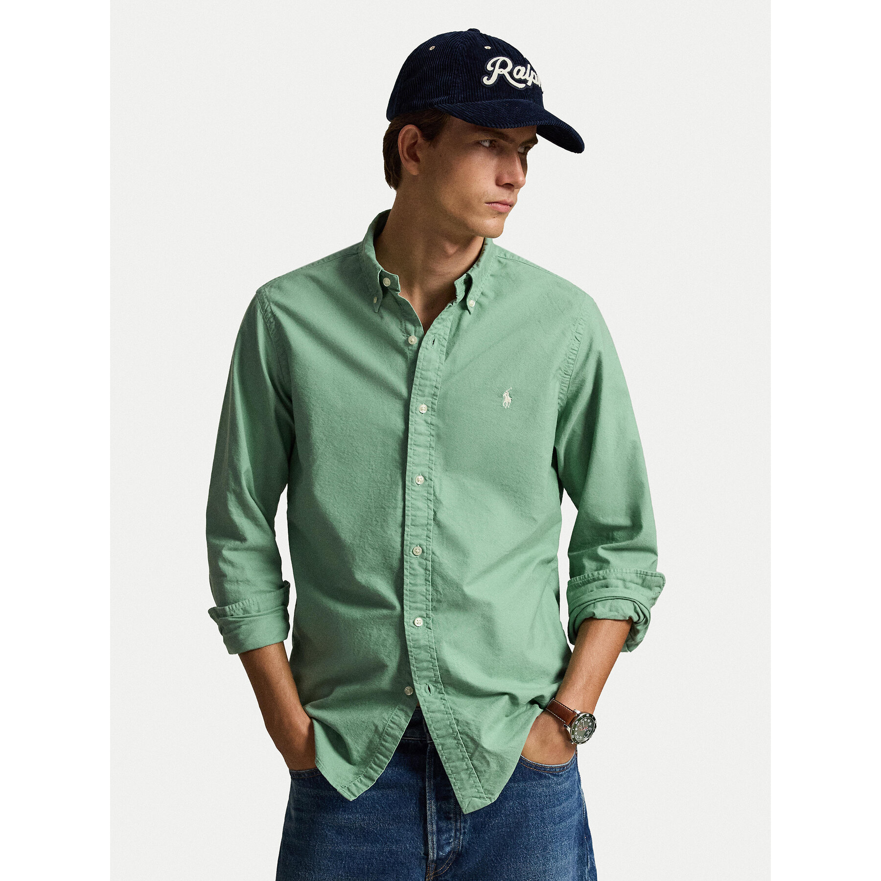 Polo Ralph Lauren Hemd 710805564514 Grün Regular Fit