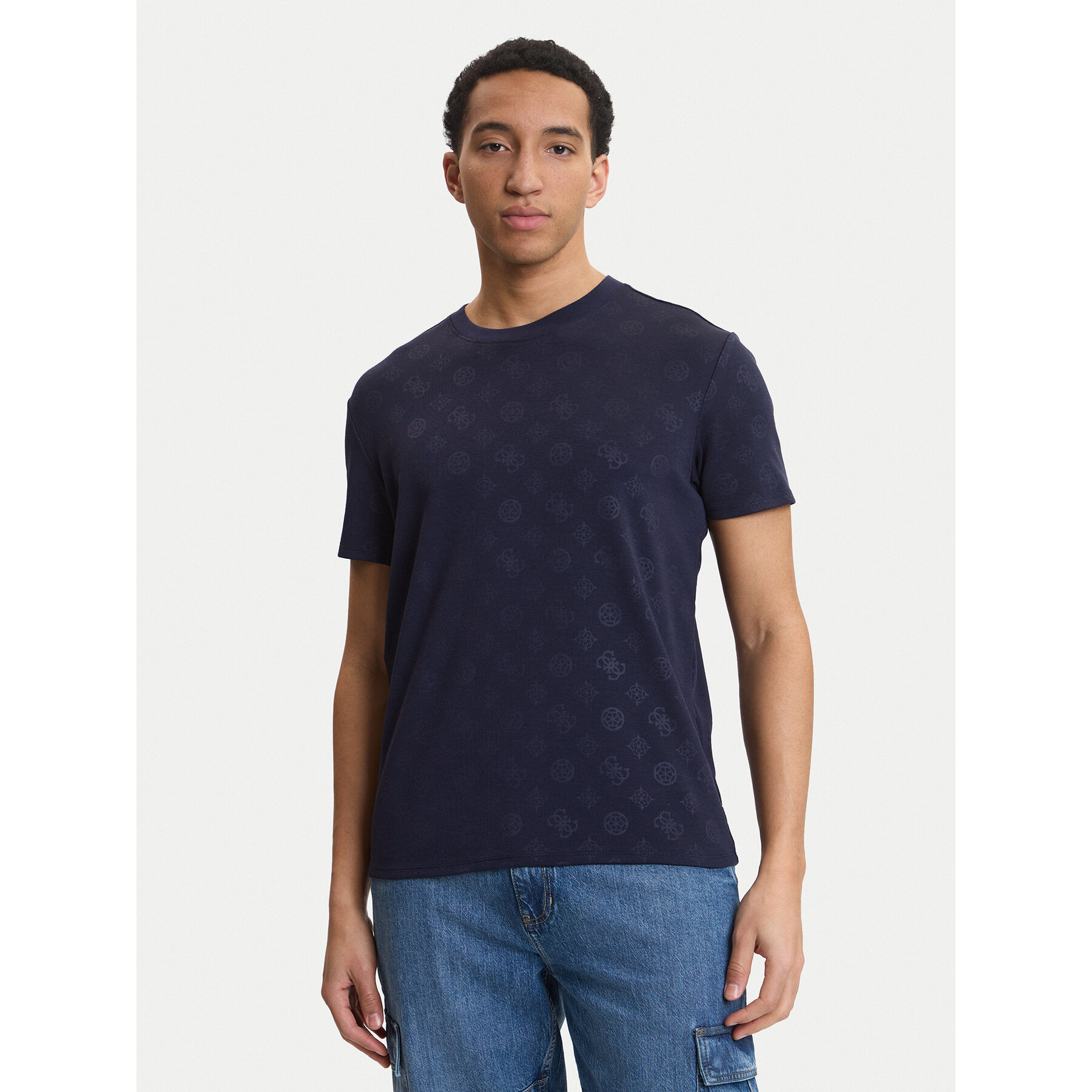 Guess T-Shirt M6GP26 K3177 Σκούρο μπλε Regular Fit