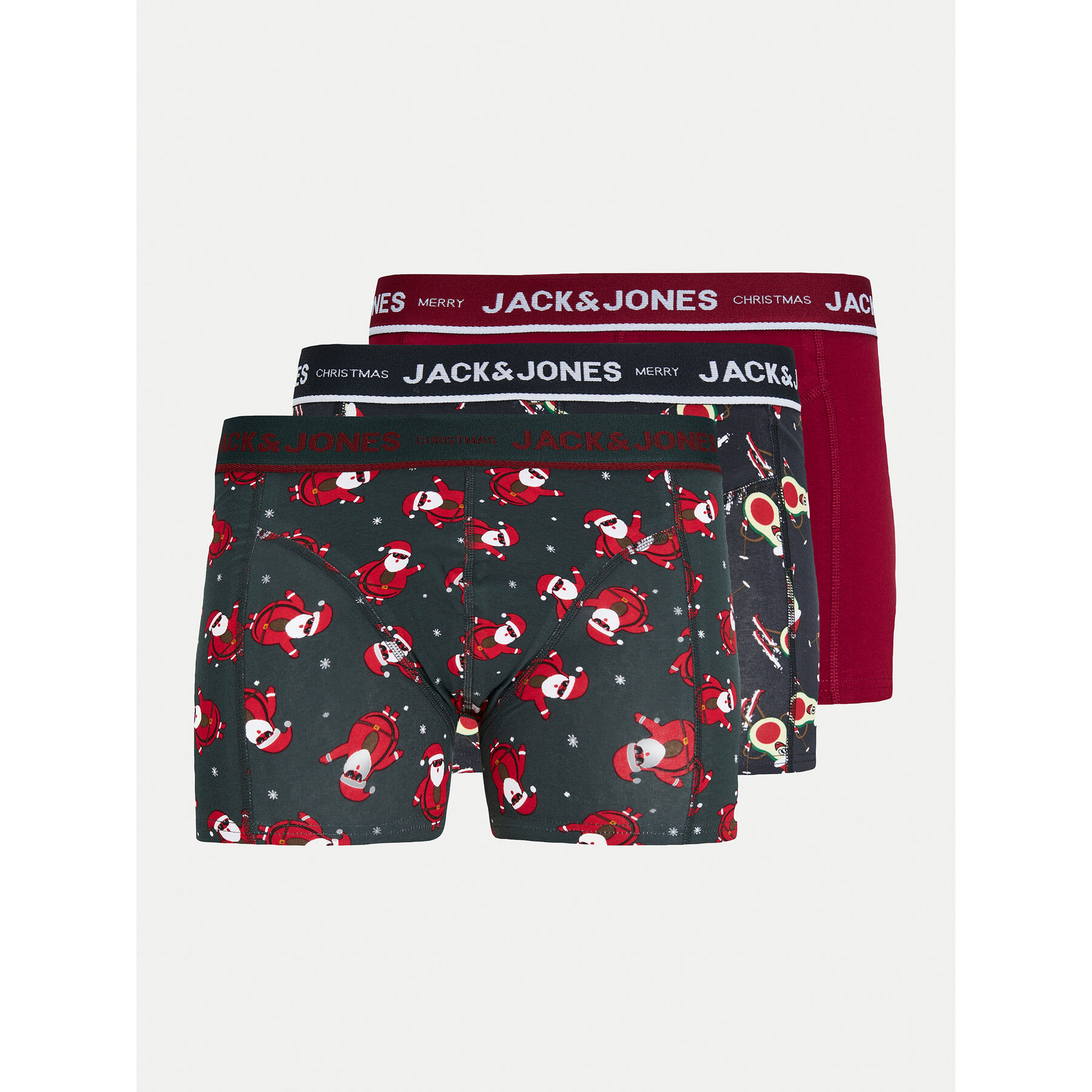 Jack&Jones Jack&Jones Σετ μποξεράκια 3 τμχ Merry X-Mas 12266602 Έγχρωμο