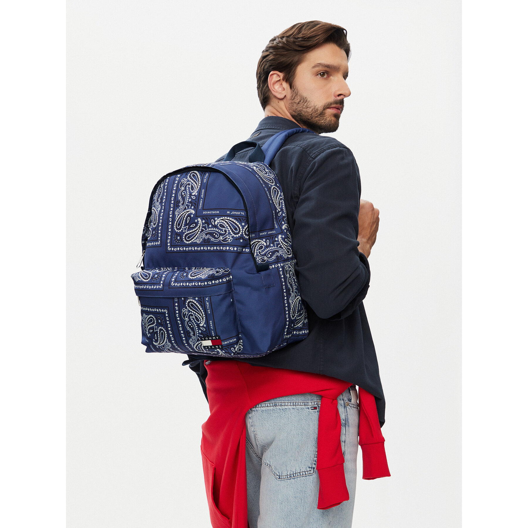 Ruksak Tommy Jeans Tjm Ess Daily Bandana Backpack AM0AM14473 Plava