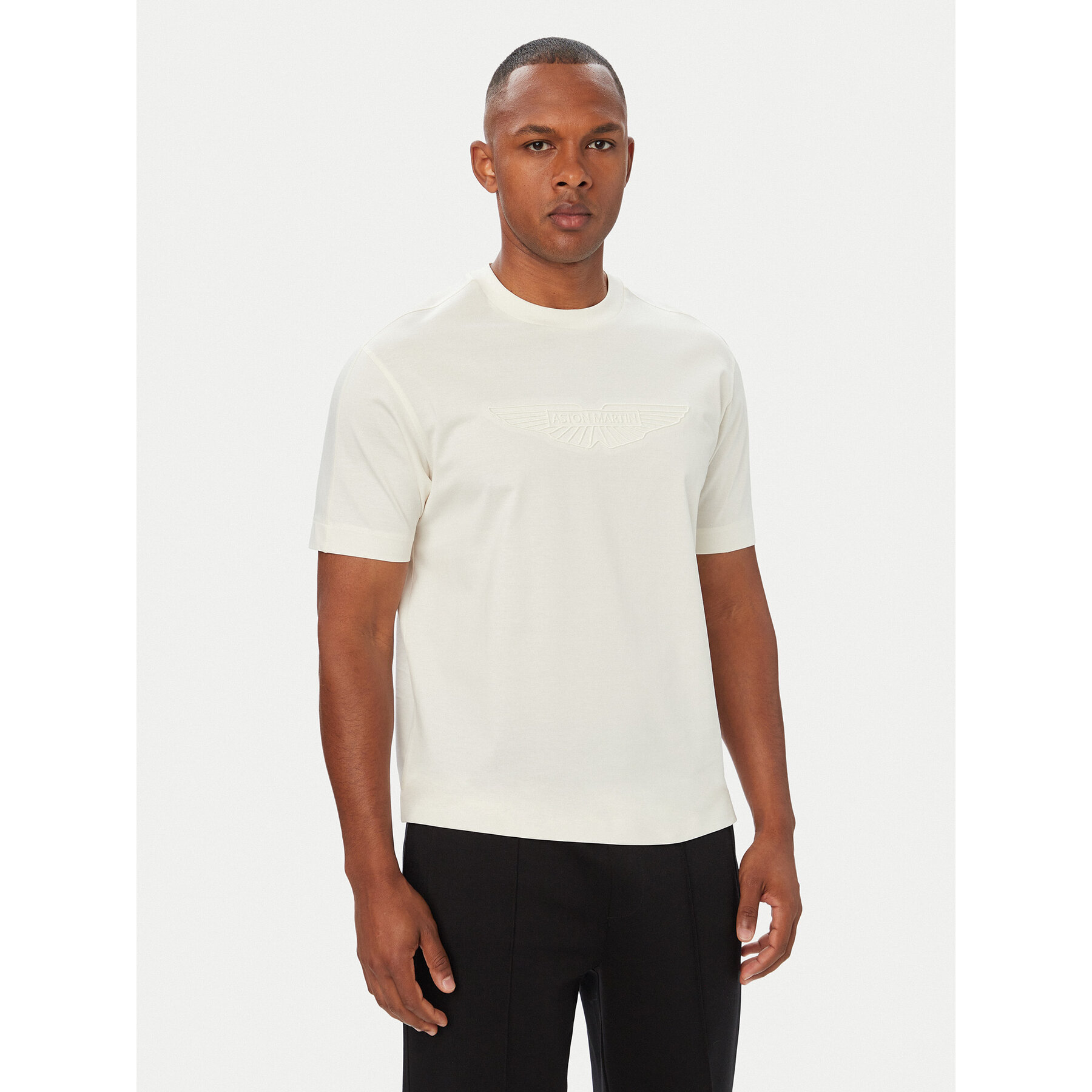 BOSS T-shirt BOSS x ASTON MARTIN C-Taut 180 50565042 Krem Regular Fit