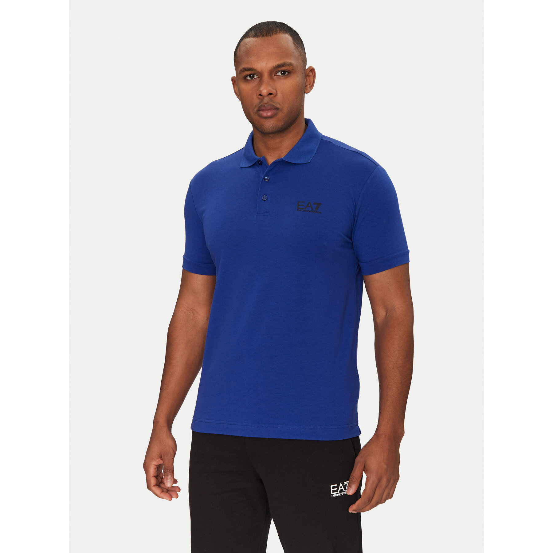 EA7 Emporio Armani Polo 8NPF14 PJVQZ UA031 Blu Regular Fit
