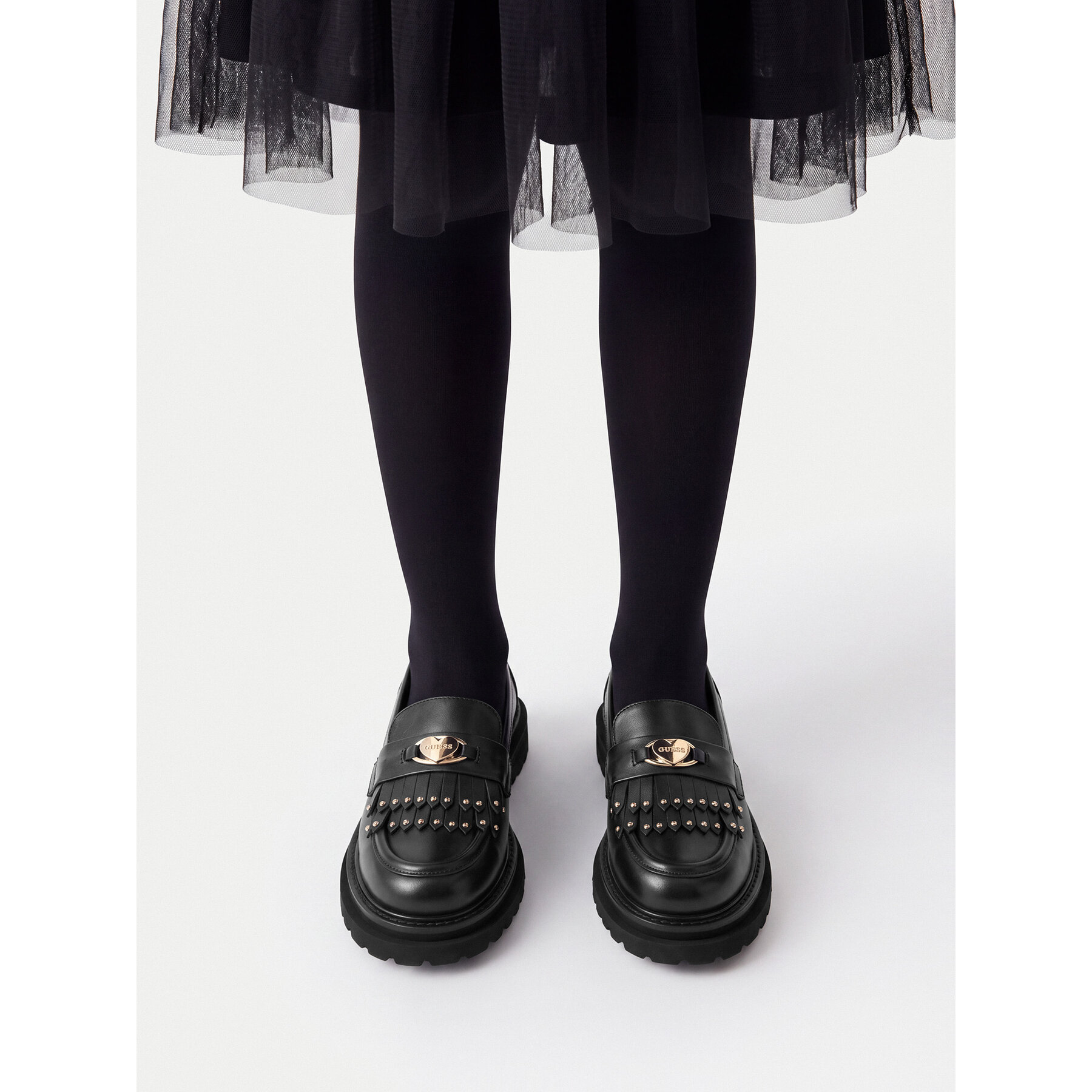 Loaferice Guess CEO-CI12-MIAMI-04 Crna