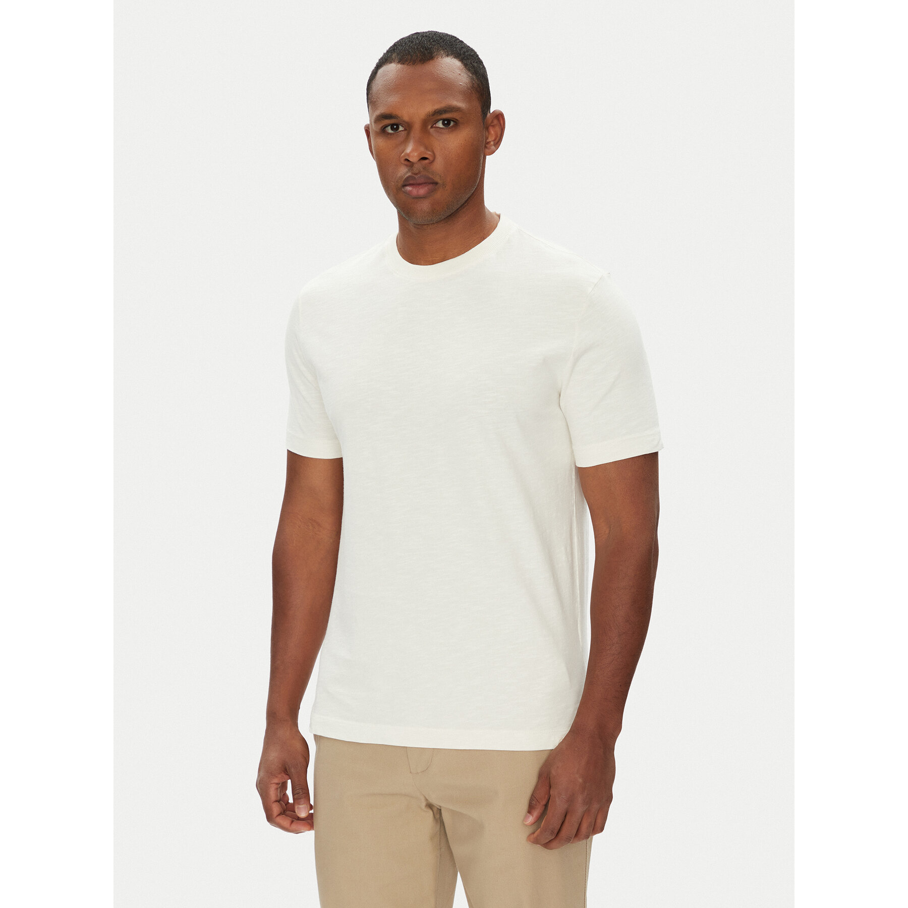 United Colors Of Benetton Póló 36JGU105U Bézs Relaxed Fit