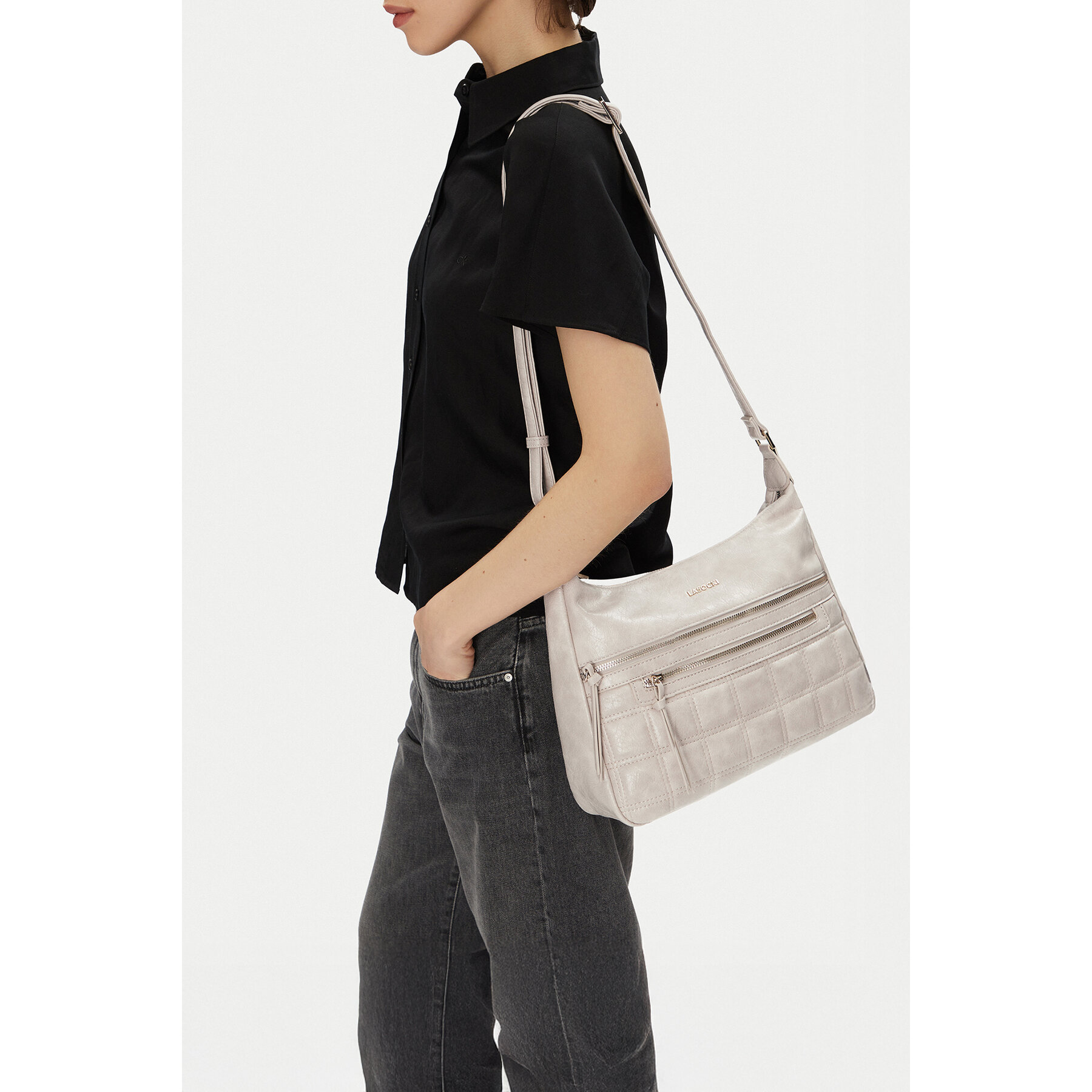 Τσάντα Lasocki C-LSK-L-010-08 Εκρού