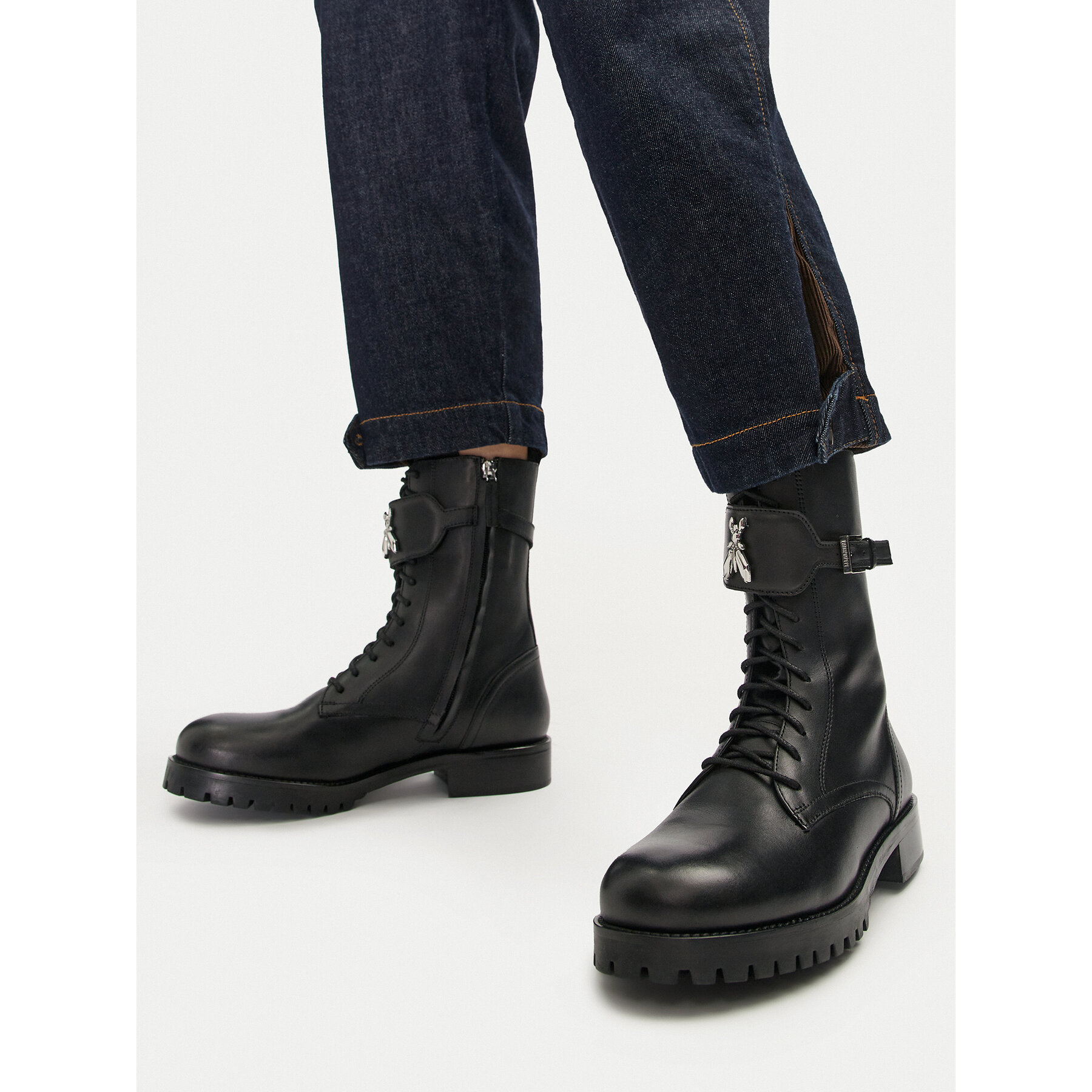 Členková obuv Patrizia Pepe 8Y0080/L078-K103 Čierna