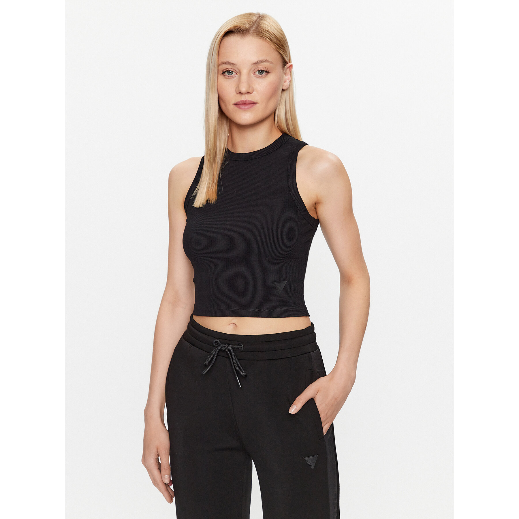 Guess Τοπ Edie V3GP19 K8RT2 Μαύρο Slim Fit