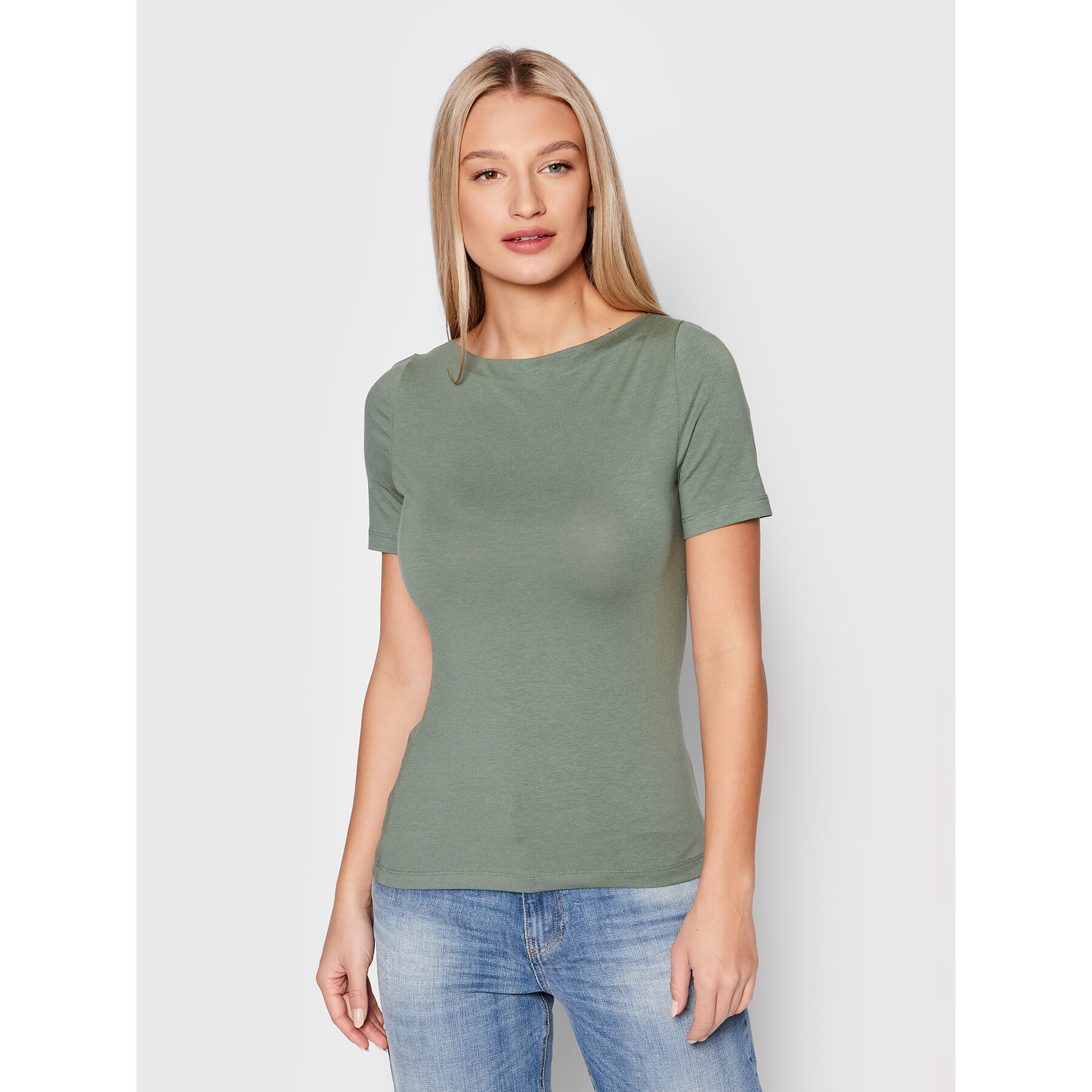 Vero Moda Póló Panda 10231753 Zöld Regular Fit