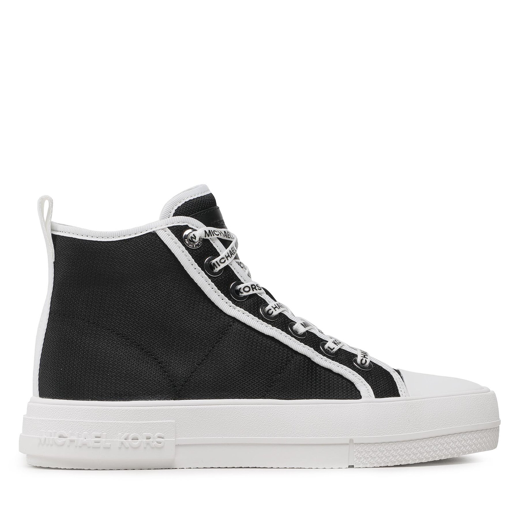 Plátenky MICHAEL Michael Kors Evy High Top 43S3EYFE6D Čierna