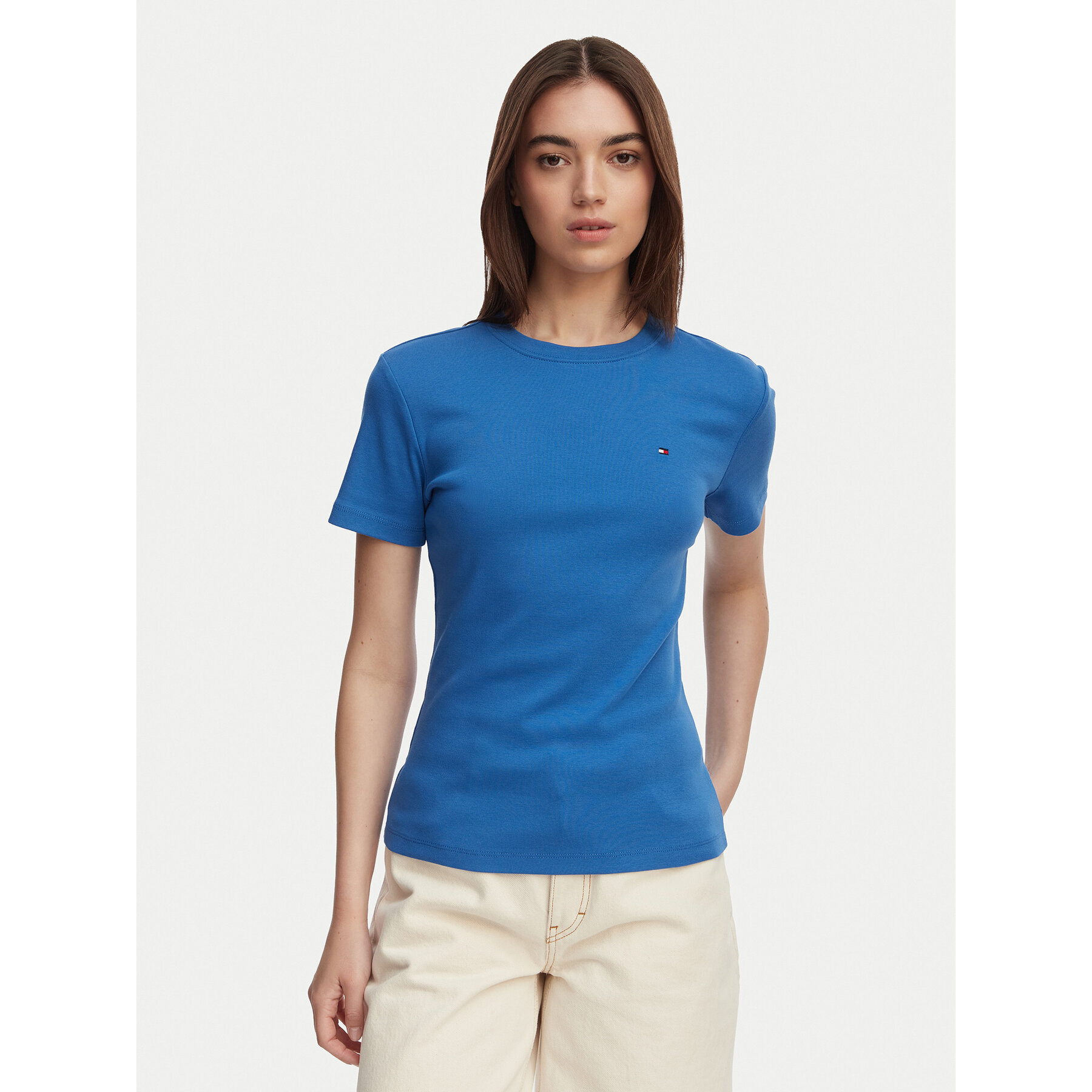 Tommy Hilfiger T-Shirt New Cody WW0WW40587 Blau Slim Fit