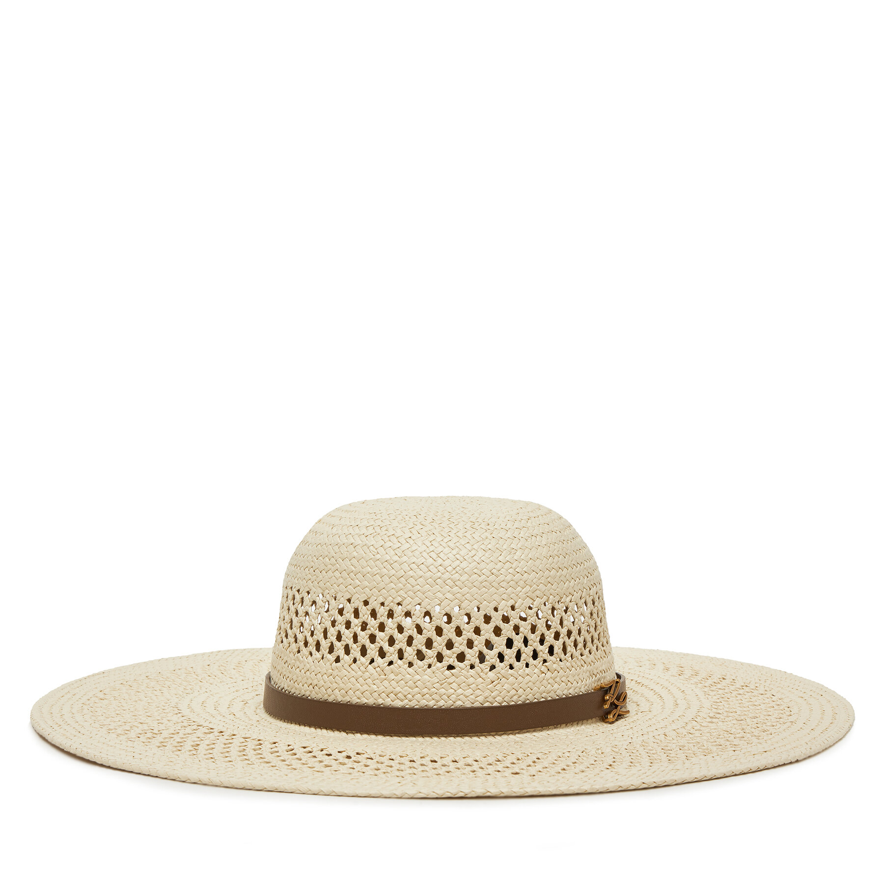 Damski KARL LAGERFELD Kapelusz, Rozmiar M_L Beżowy A2W33038