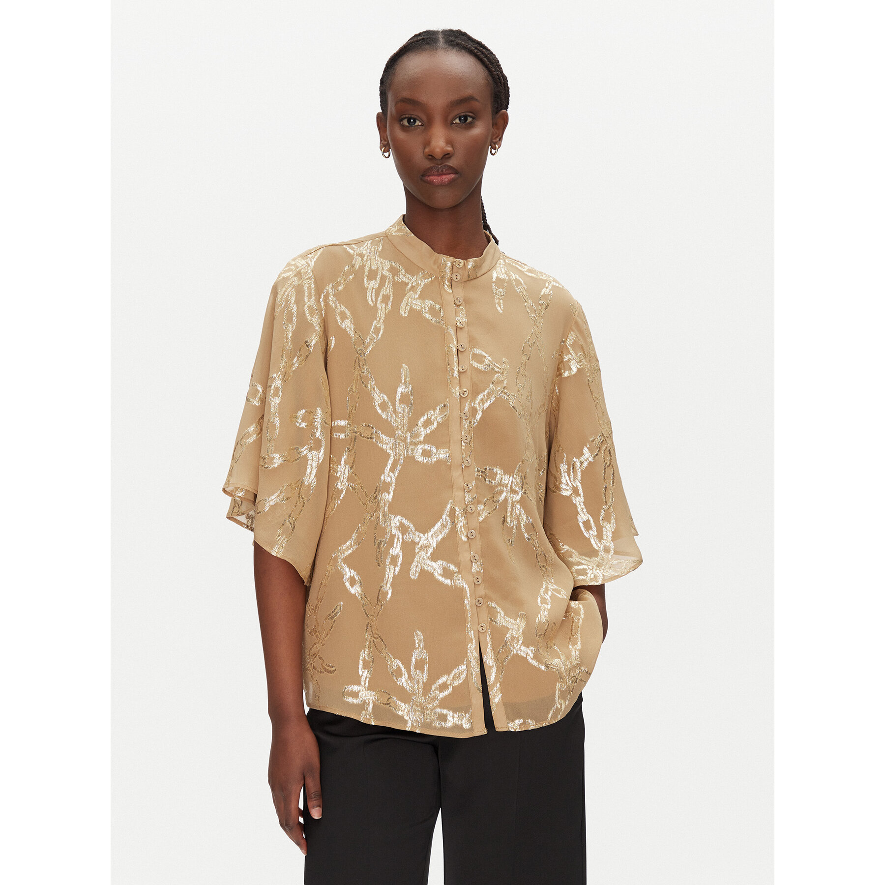 Bruuns Bazaar Hemd Mateli BBW4551 Beige Regular Fit