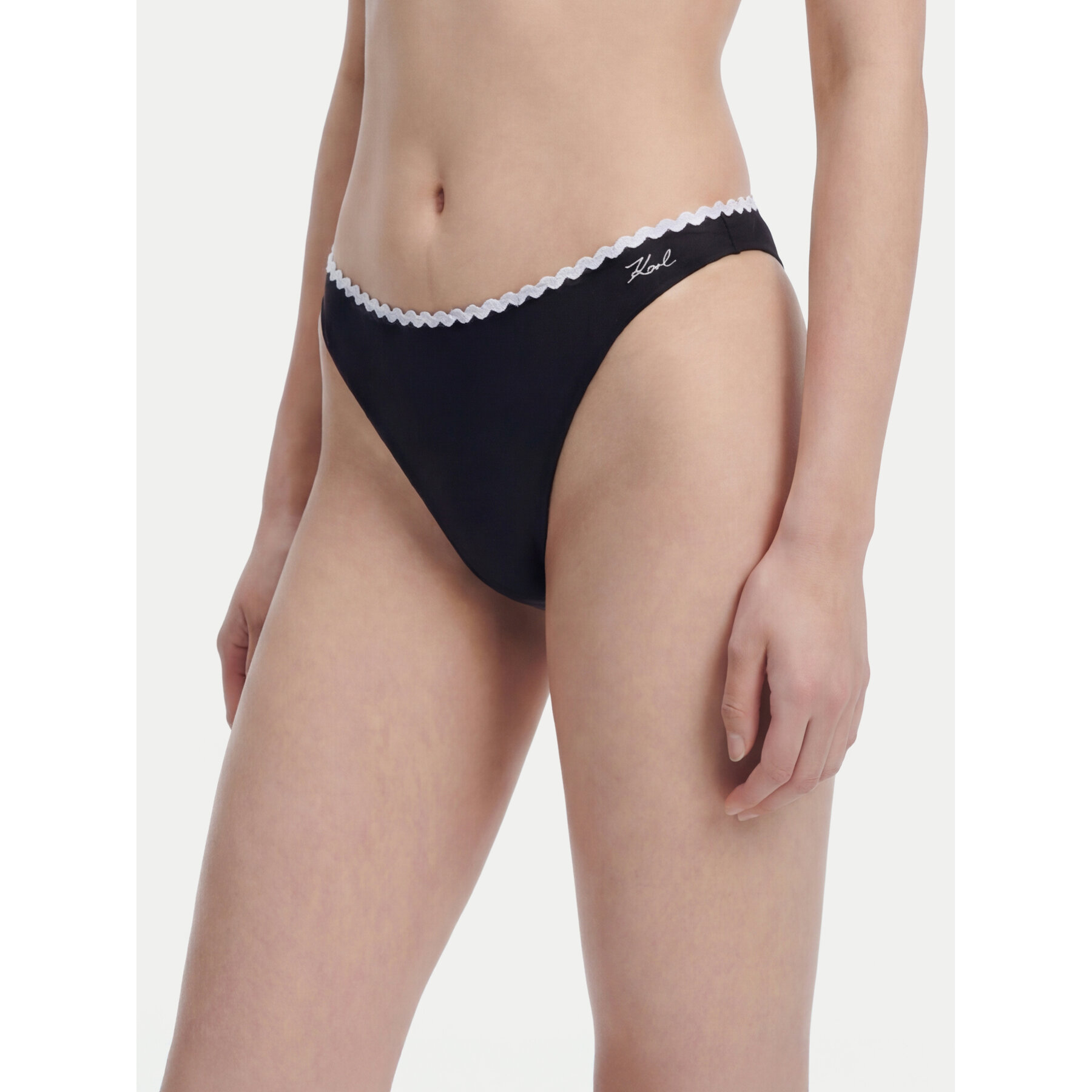 KARL LAGERFELD Bikini-Unterteil B1W46020 Schwarz