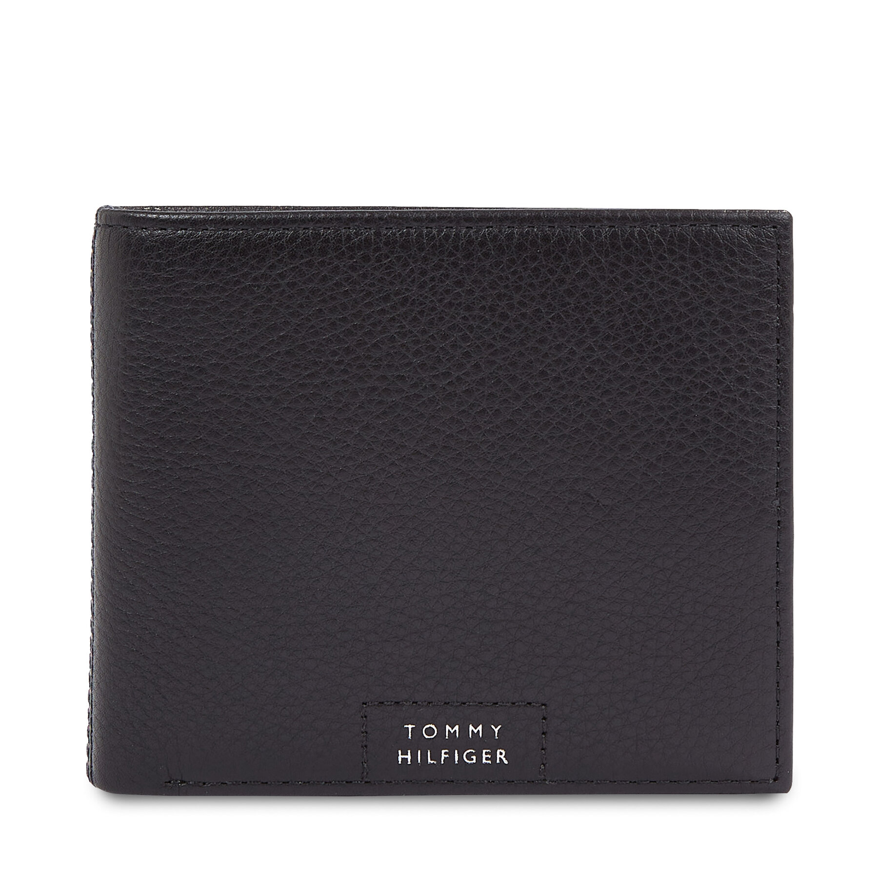Cartera grande para hombre Tommy Hilfiger Th Prem Leather Flap & Coin AM0AM12189 Negro
