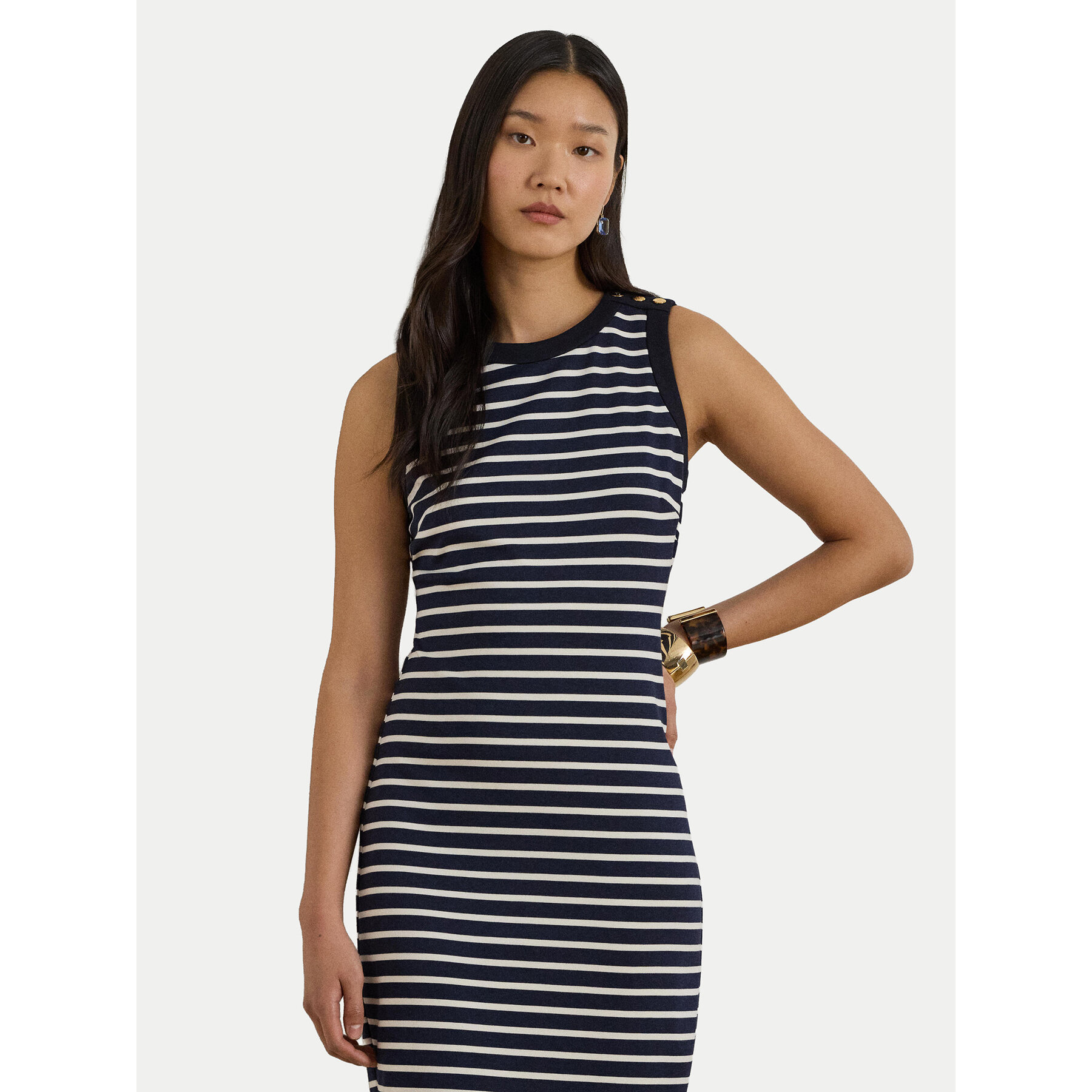 LAUREN RALPH LAUREN Kleid für den Alltag 200P09091001 Dunkelblau Slim Fit