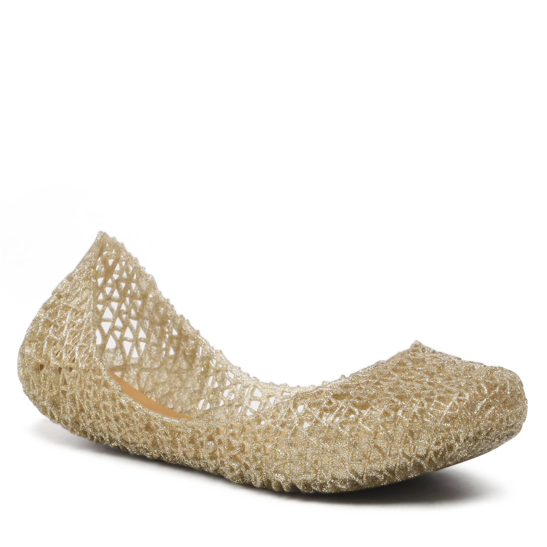 Balerinke Melissa Mini Melissa Campana Papel Inf 32996 Glitter Gold AO474