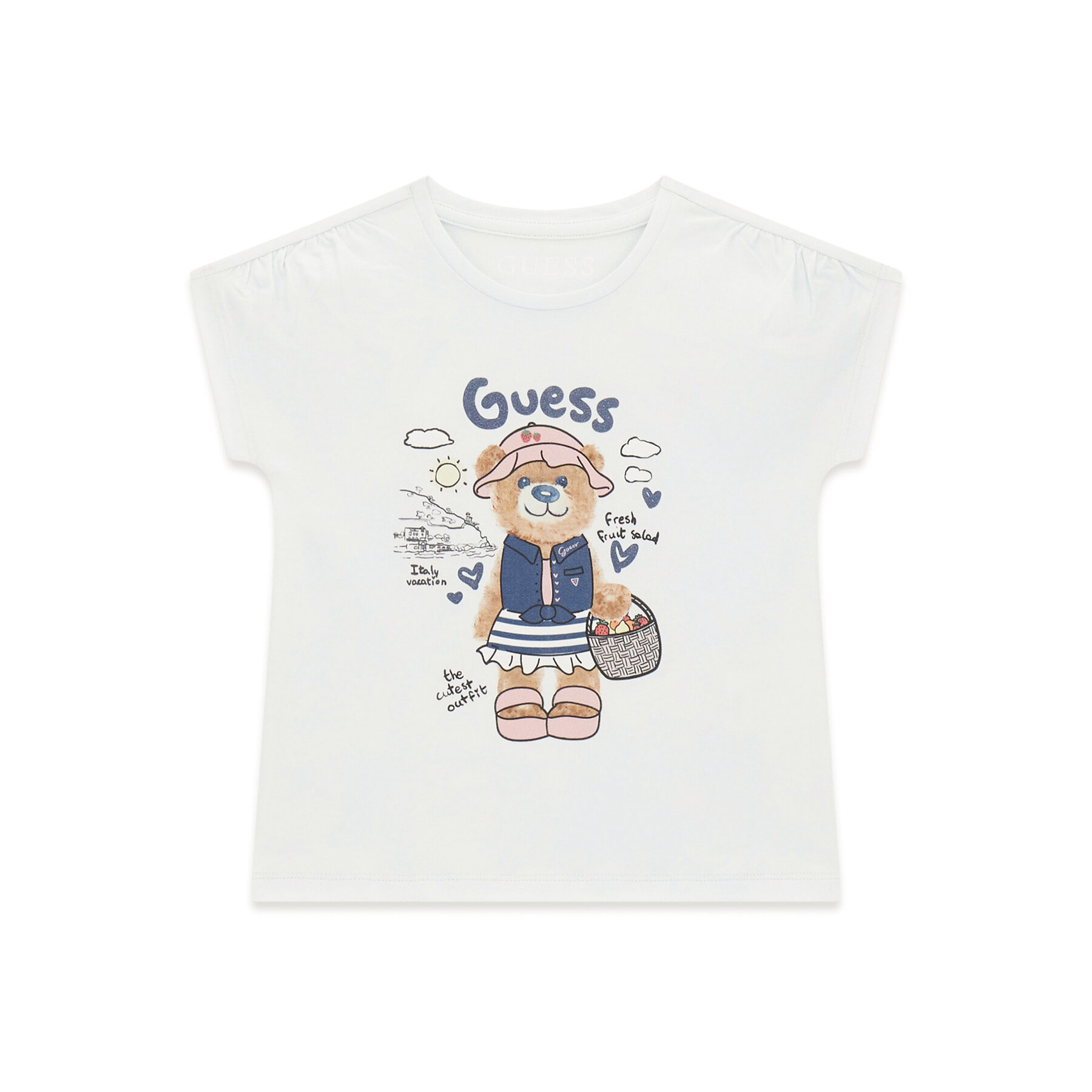 Guess T-shirt K6GI18 K6YW4 Bijela Regular Fit
