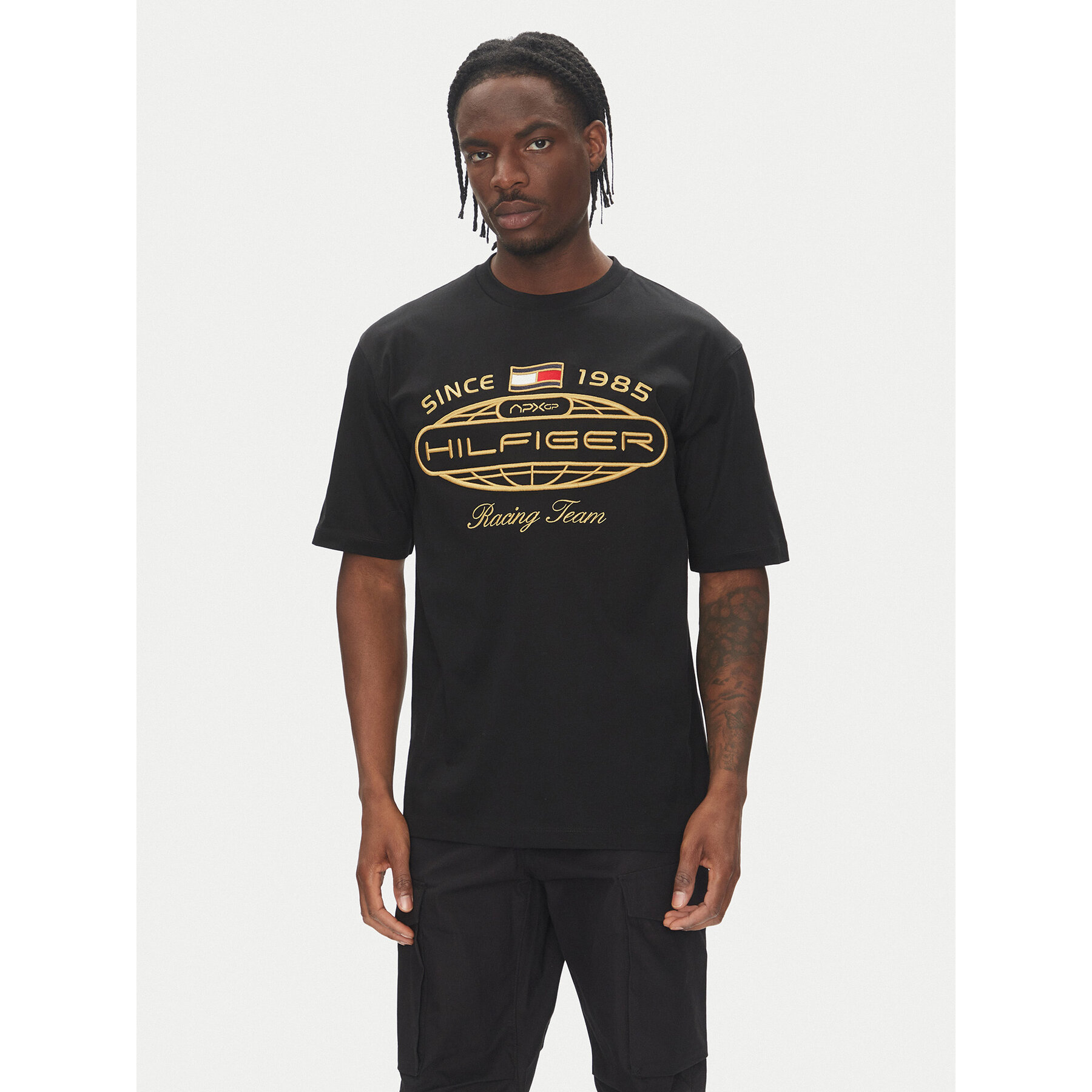 Tommy Hilfiger T-Shirt F1 Movie MW0MW41390 Μαύρο Regular Fit