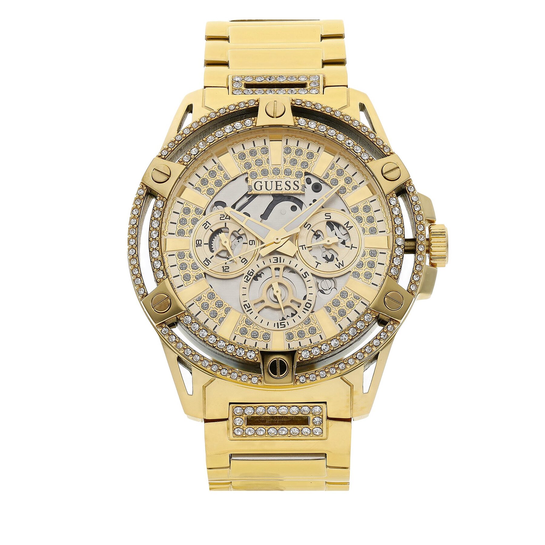 Ceas Guess King GW0497G2 Auriu