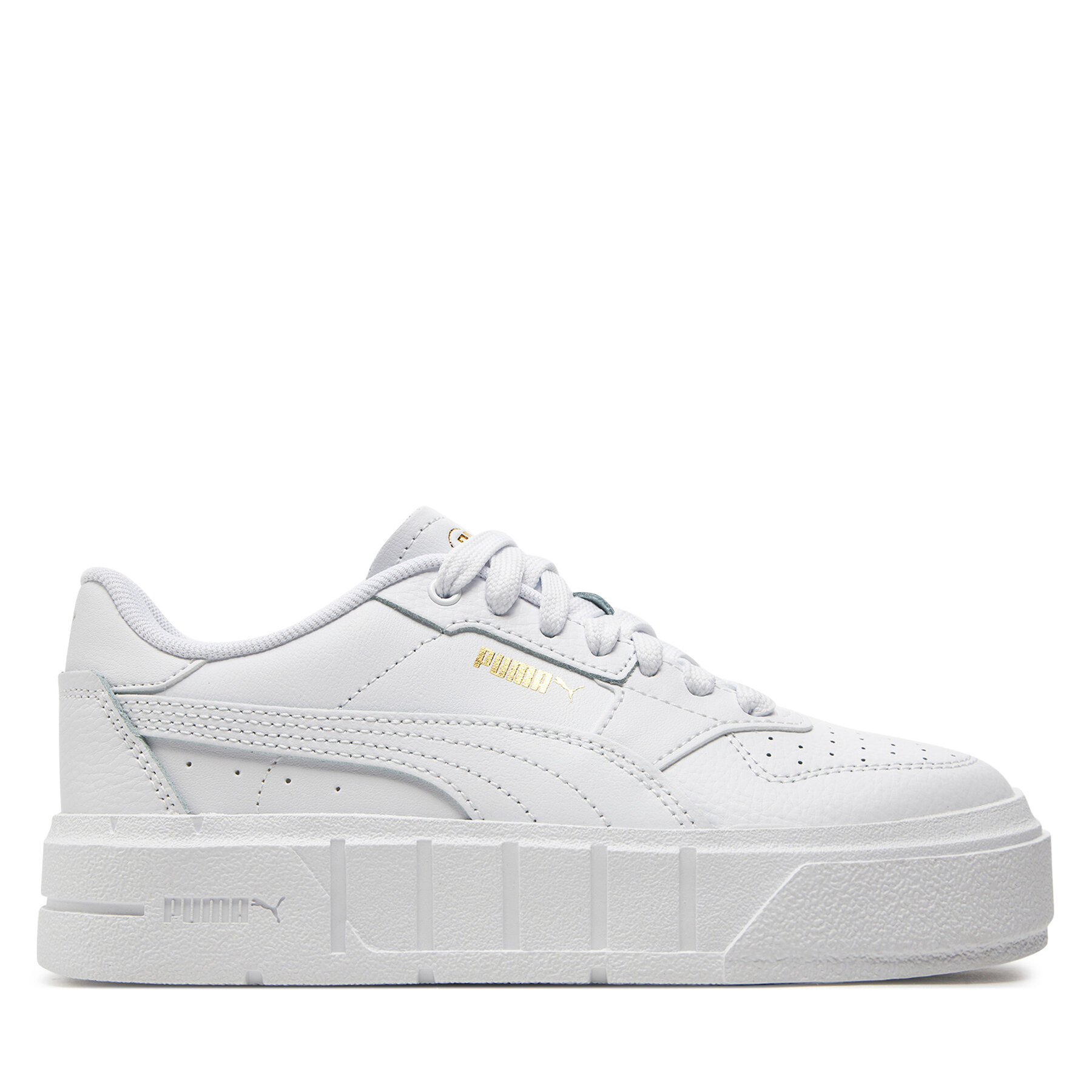 Zapatillas Puma Cali Court Lth Jr 394384-03 Blanco