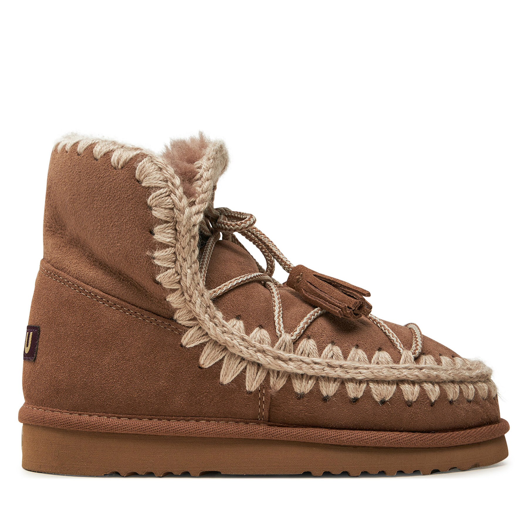 Snehule Mou Eskimo Scoubidoo Lace FW101124A Hnedá