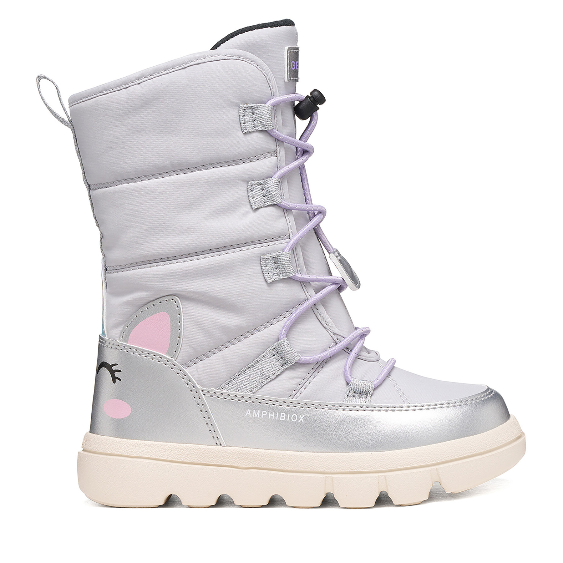 Cizme de zăpadă Geox J Willaboom Girl B Abx J66HWA 0FUNF C1239 S Gri deschis
