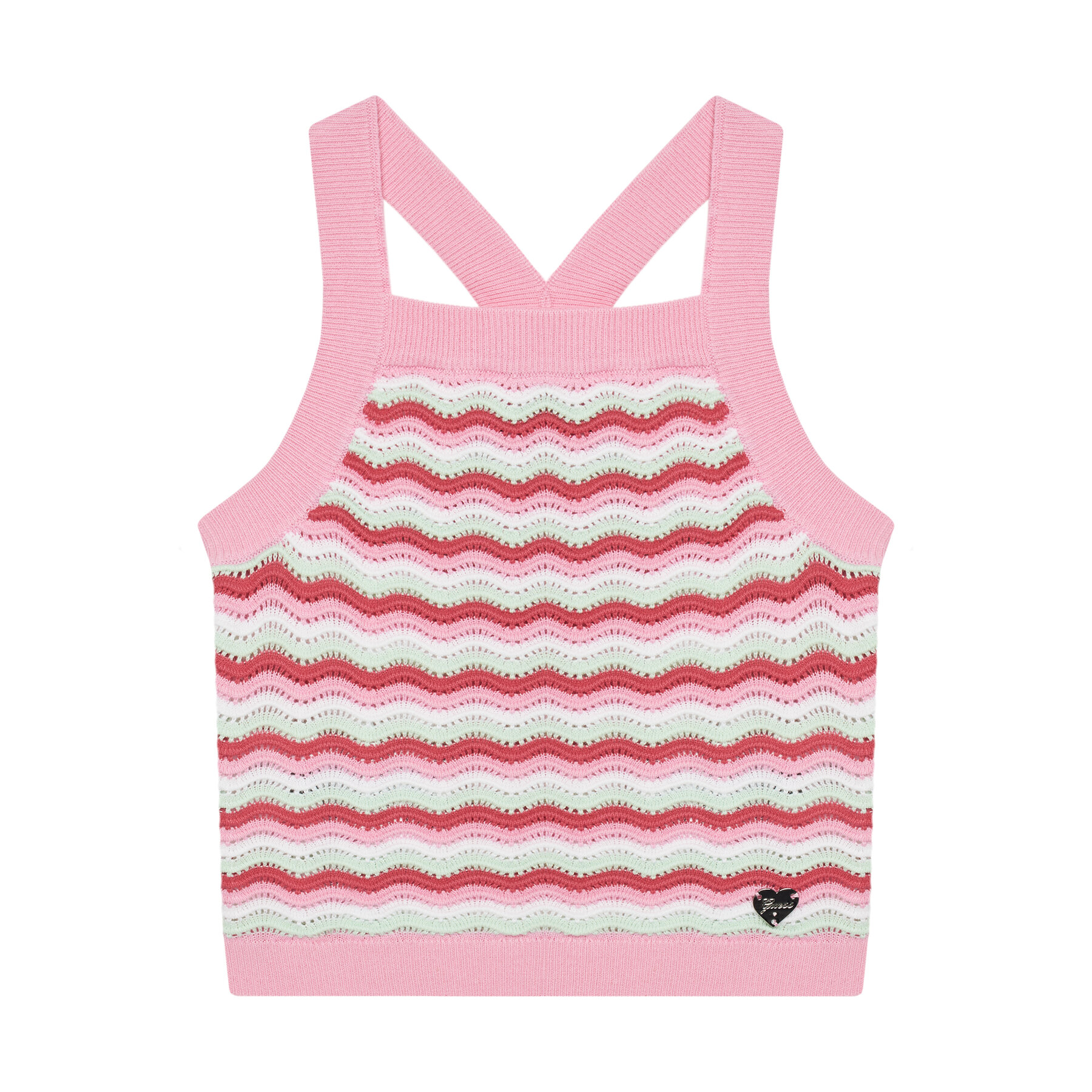 Guess Guess Τοπ J5GR06 Z3MR1 Ροζ Regular Fit