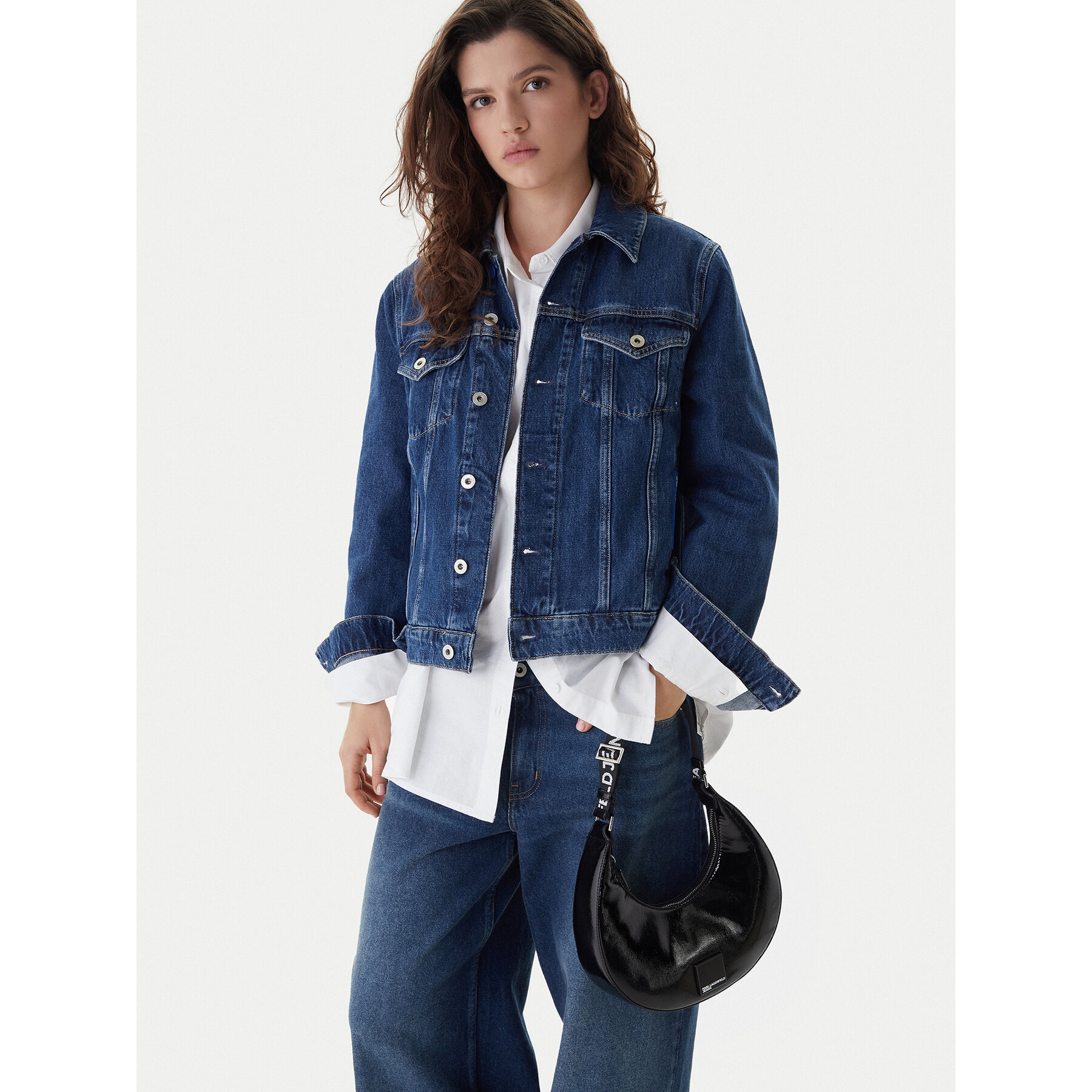 Kabelka Karl Lagerfeld Jeans B1W30138 Čierna