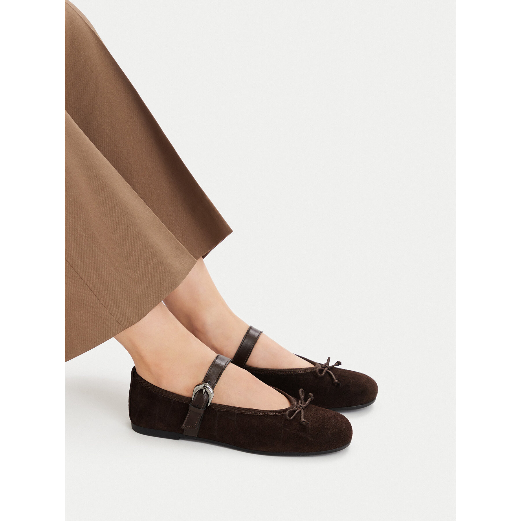 Balerinke GINO ROSSI C-24546LCP-DILETTA Rjava