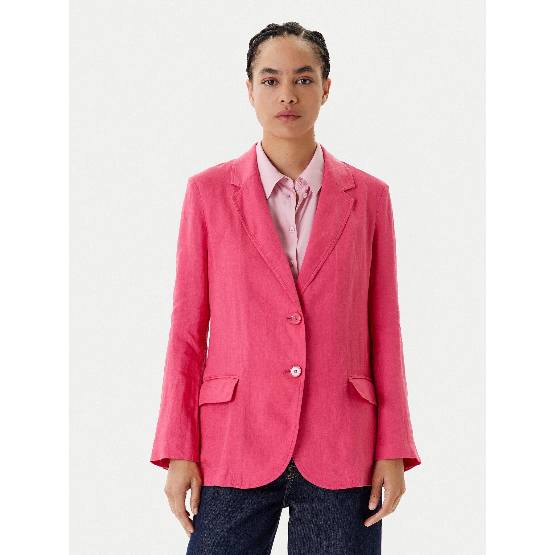 United Colors Of Benetton Sakko 2AGHDW00R Rosa Regular Fit