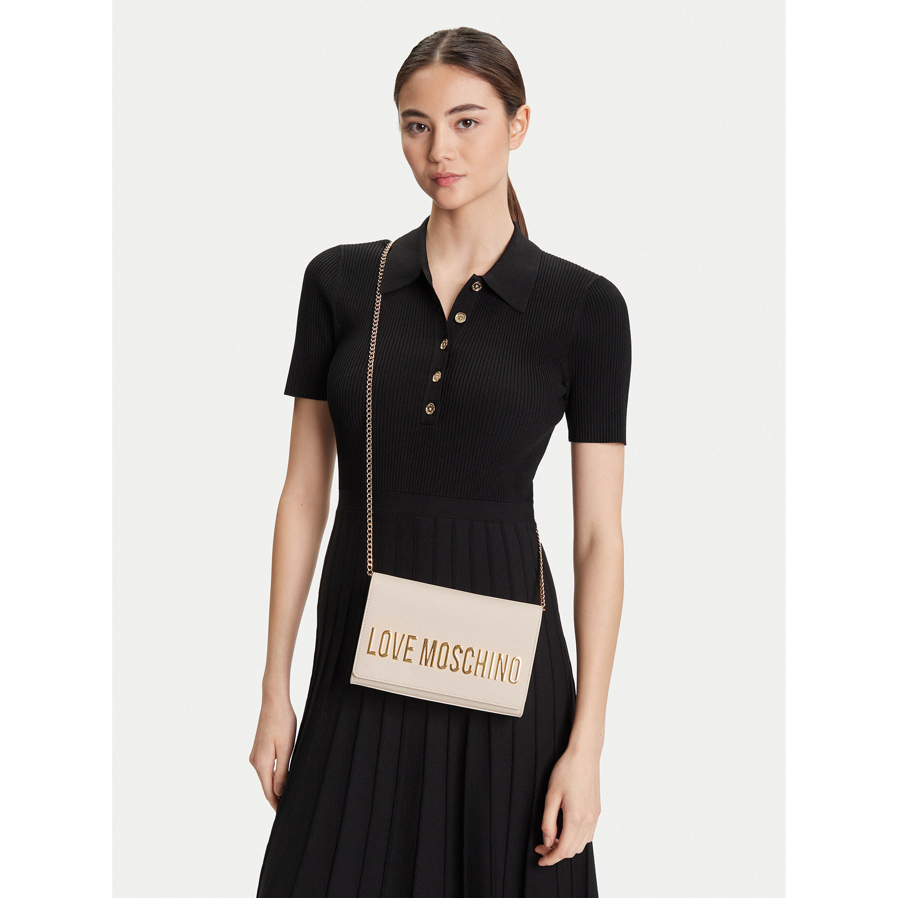 Geantă LOVE MOSCHINO JC4103PP1NKD0110 Bej