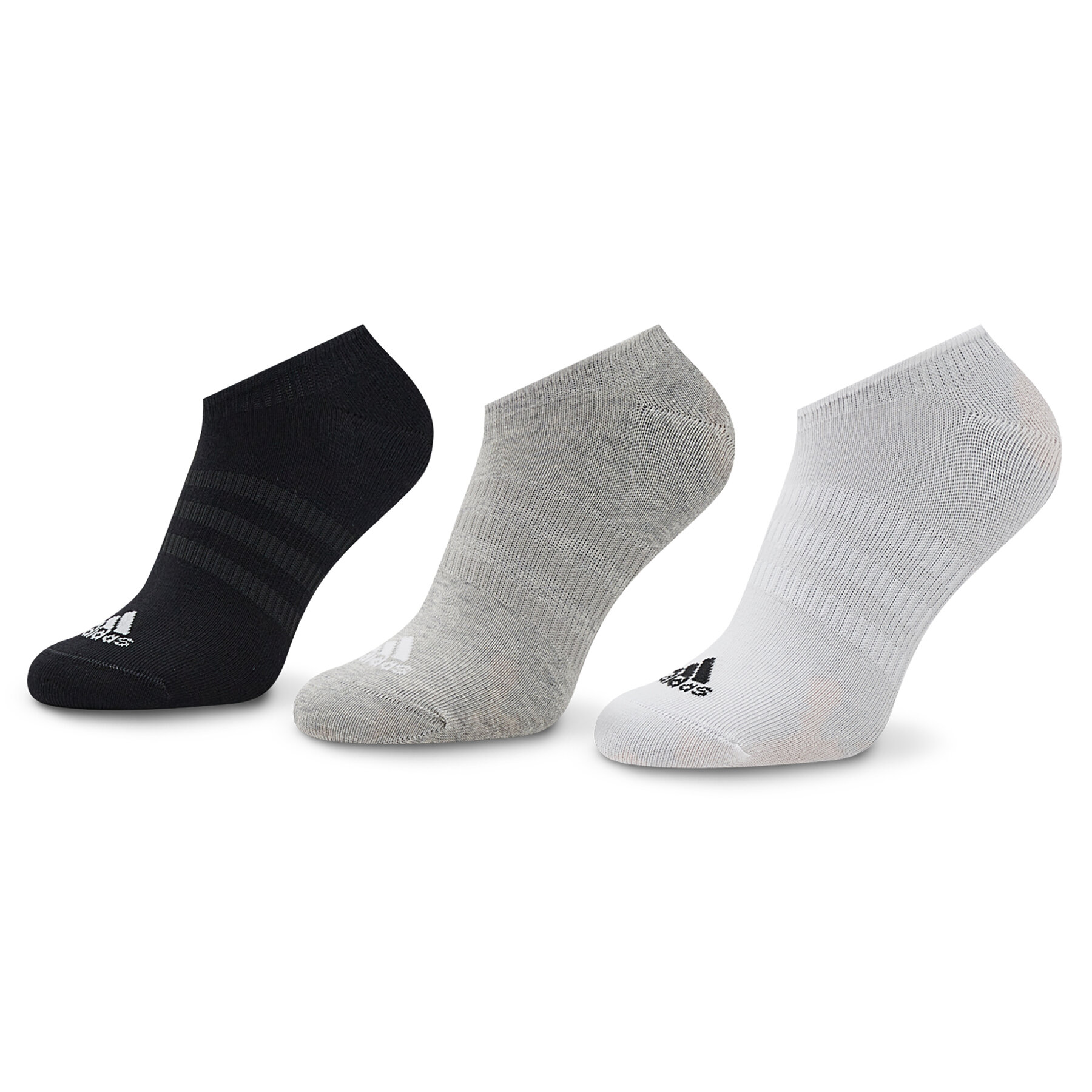 Calcetines tobilleros unisex adidas Thin and Light No-Show Socks 3 Pairs IC1328 Gris