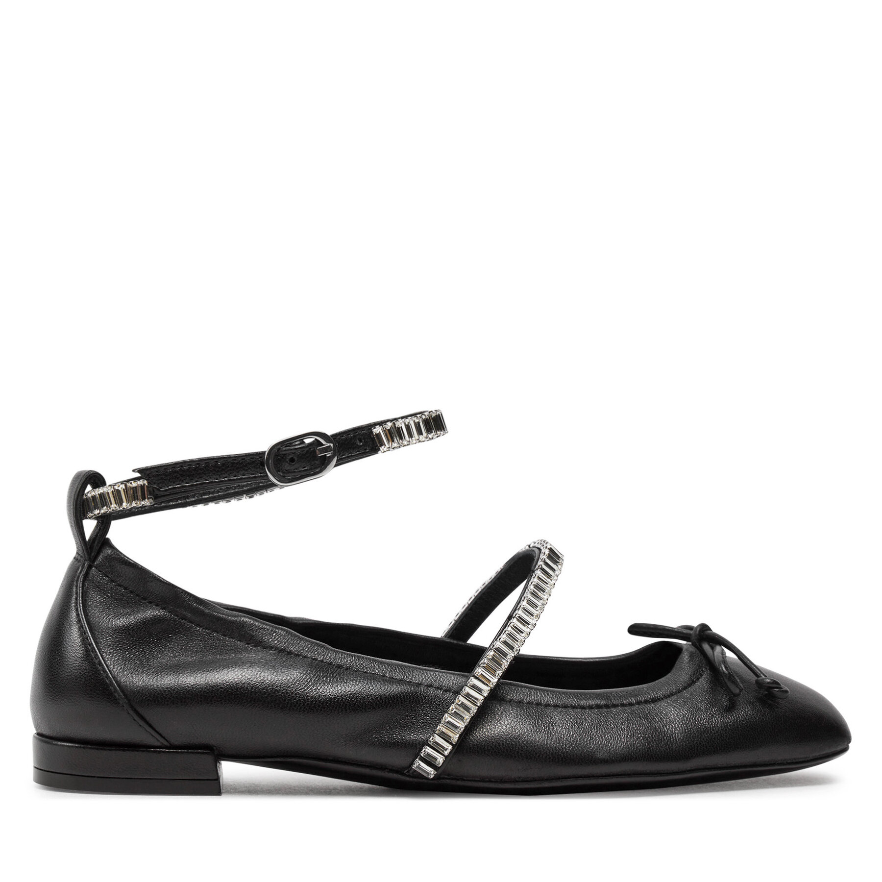 Baleríny Stuart Weitzman Stefannie Balet Flat SI443 Černá