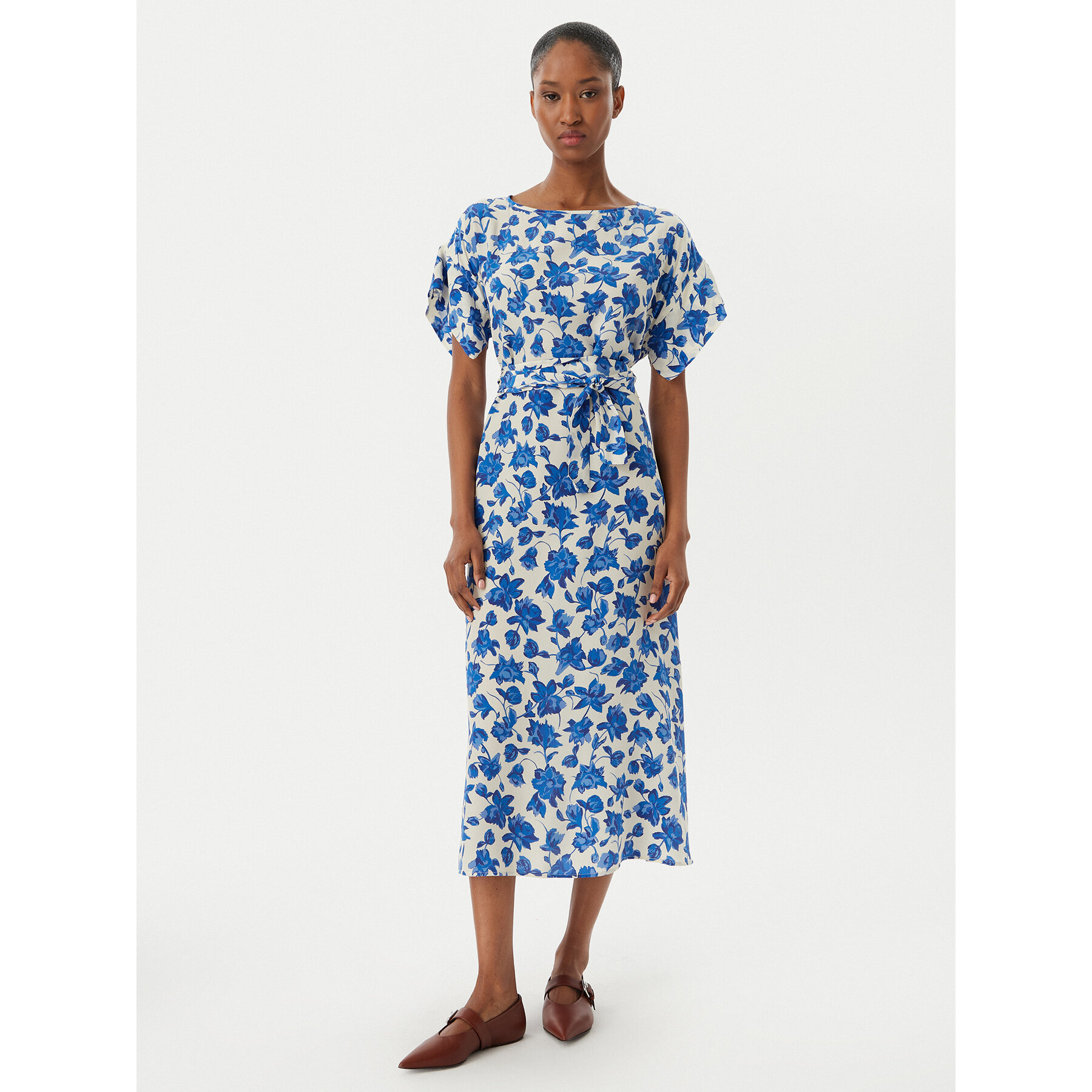 Weekend Max Mara Sommerkleid Cannes 2515221092 Blau Regular Fit