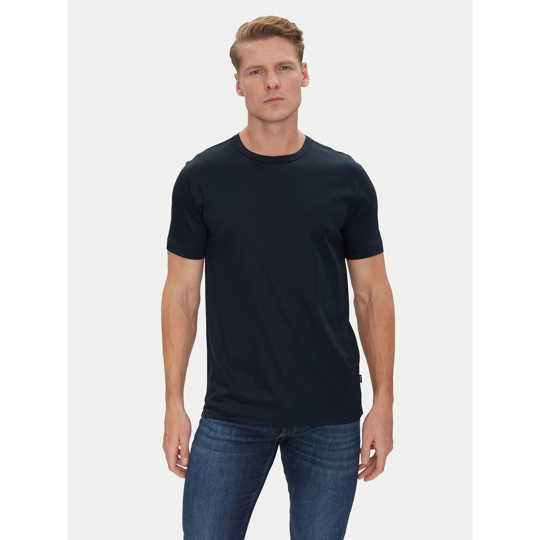 BOSS T-shirt Thompson 50 50513674 Blu scuro Regular Fit
