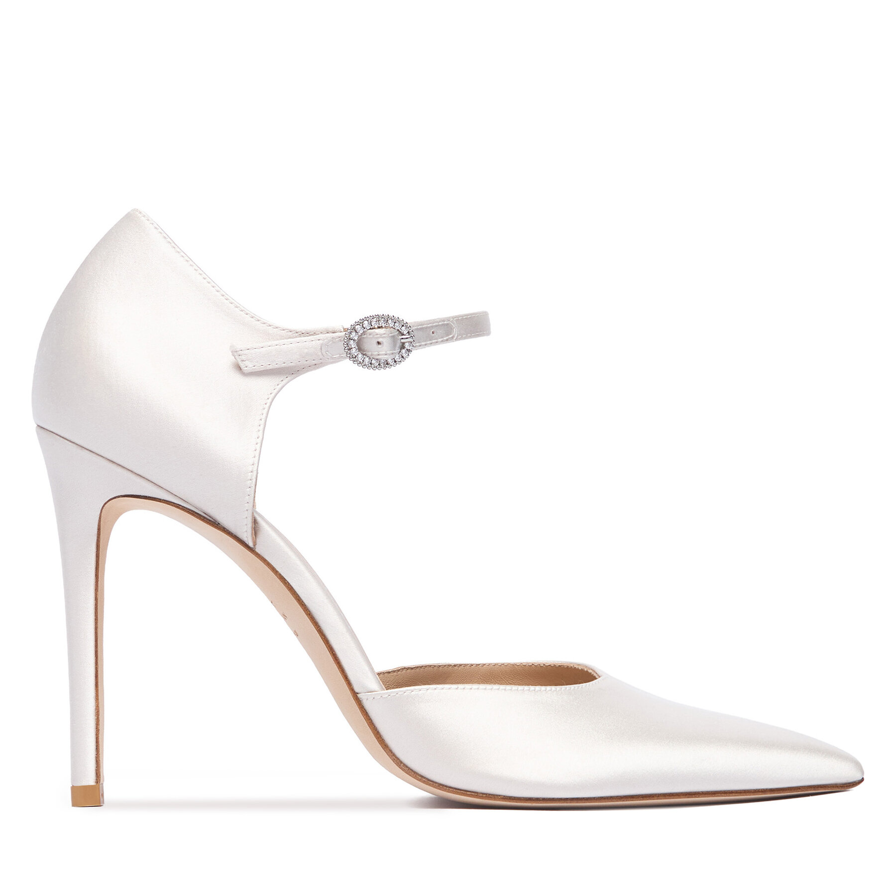 Pantofi cu toc subțire Stuart Weitzman Ksngtn Pump 100 SN111 Crem
