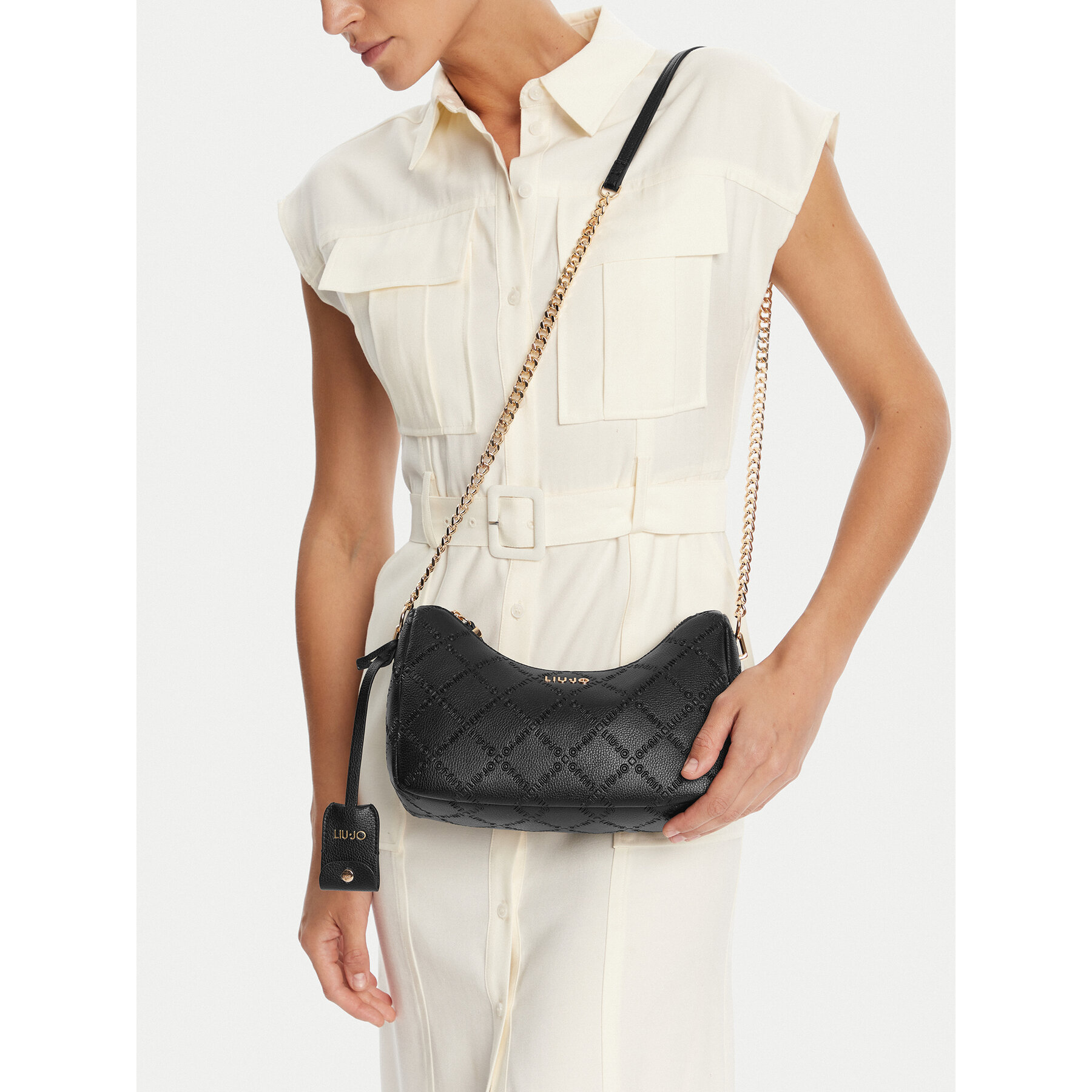 Дамска чанта Liu Jo Ecs S Hobo AF5056 E0538 Черен