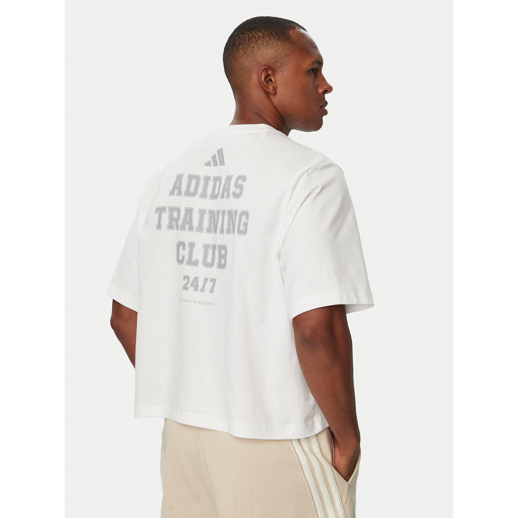 adidas Technisches T-Shirt D4T Primelift KT1653 Weiß Regular Fit