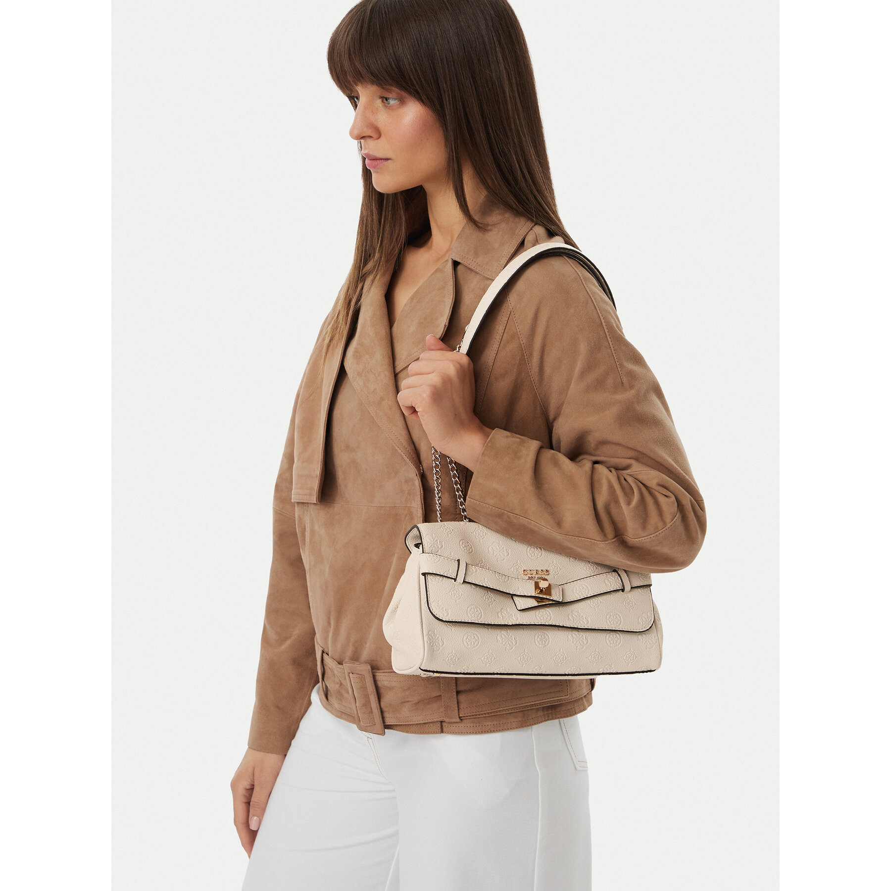 Torbica Guess Ella Logo HWPD97 46210 Svijetlo bež