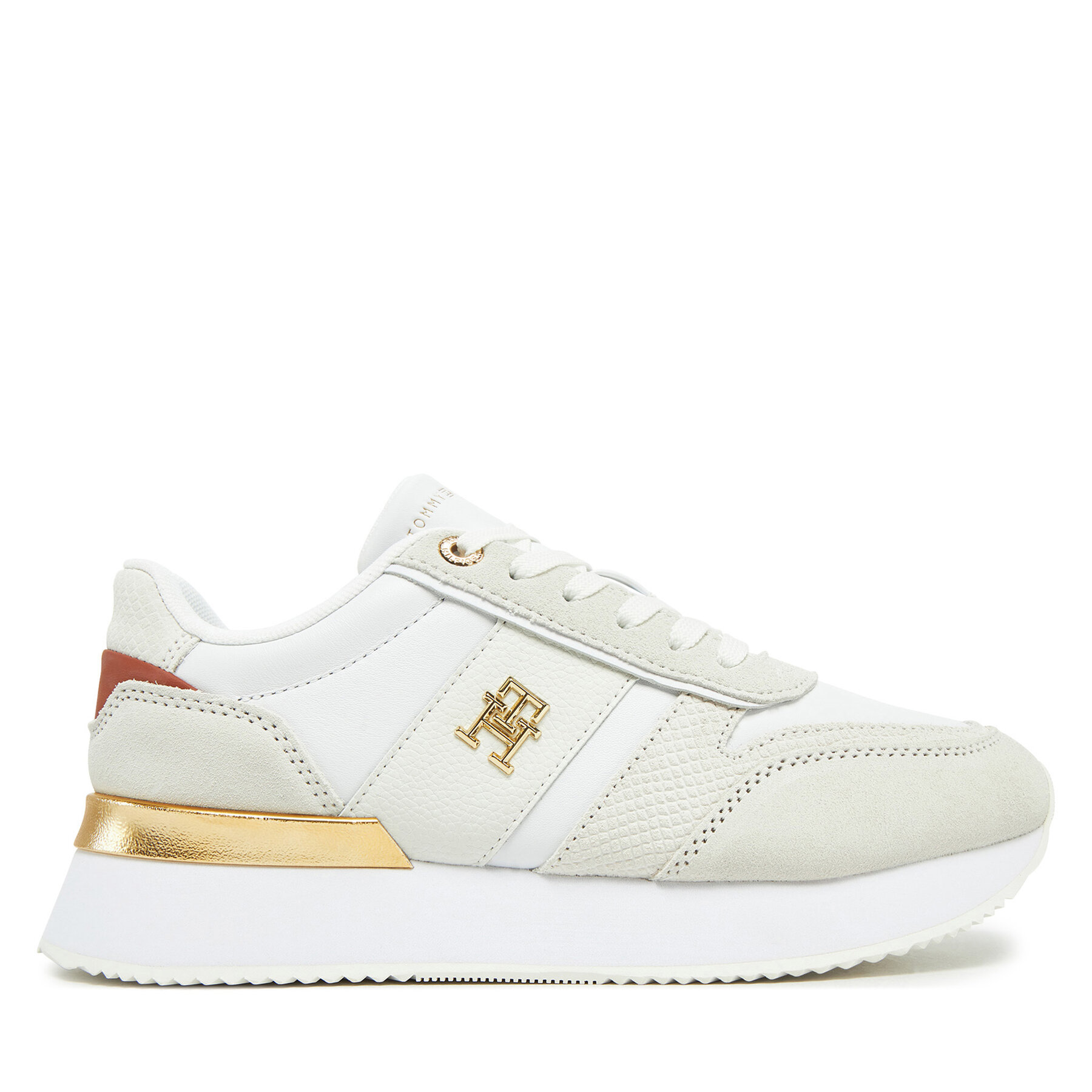 Snīkeri Tommy Hilfiger Th Fashion Runner FW0FW08475 Balts