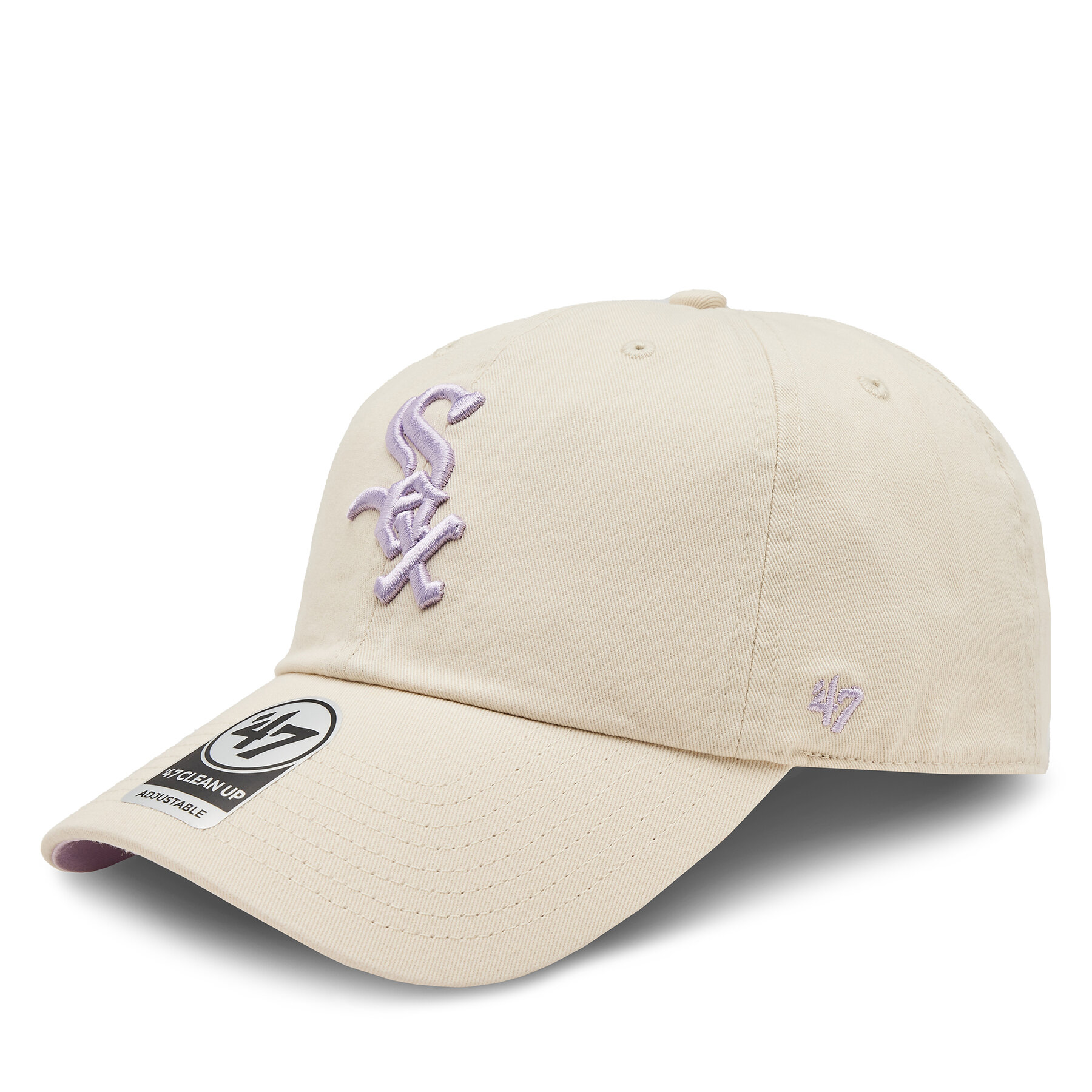 Cappellino 47 Brand Mlb Chicago White Sox Double Under ’47 Clean Up BAS-DBLUN906GWS-NT03 Beige