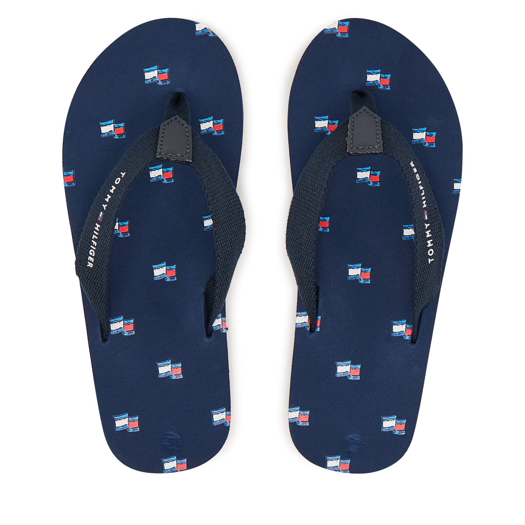 Šľapky Tommy Hilfiger T3X8-34409-0058 Modrá